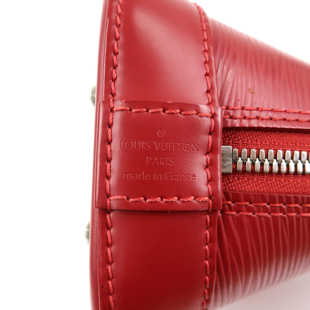 Louis Vuitton Epi Alma BB 2Way Hand Shoulder Bag Carmine M40850 Used