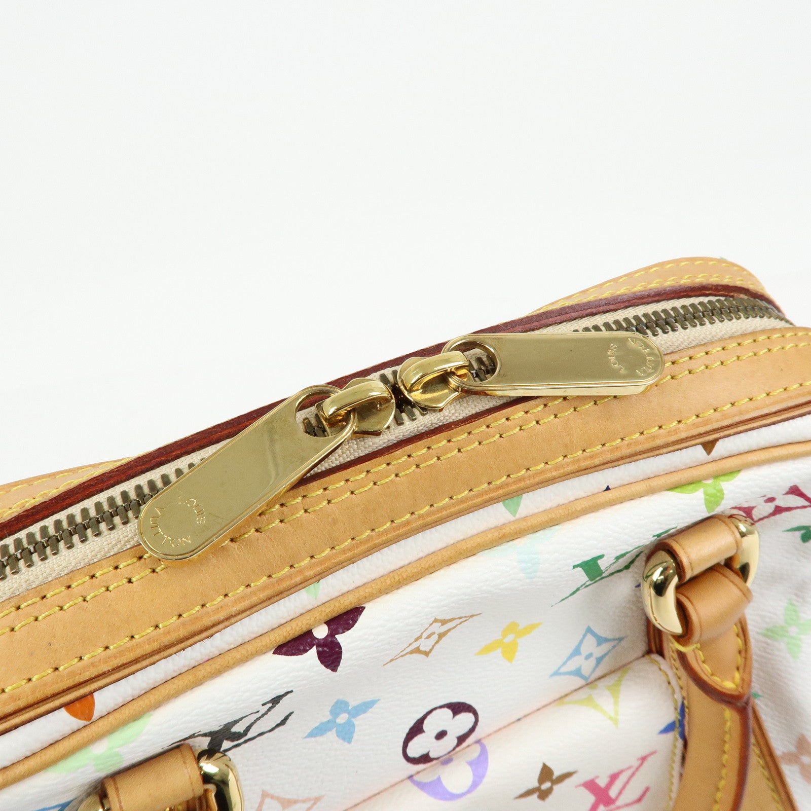 Louis Vuitton Monogram Multicolor Priscilla Hand Bag Blanc M40096