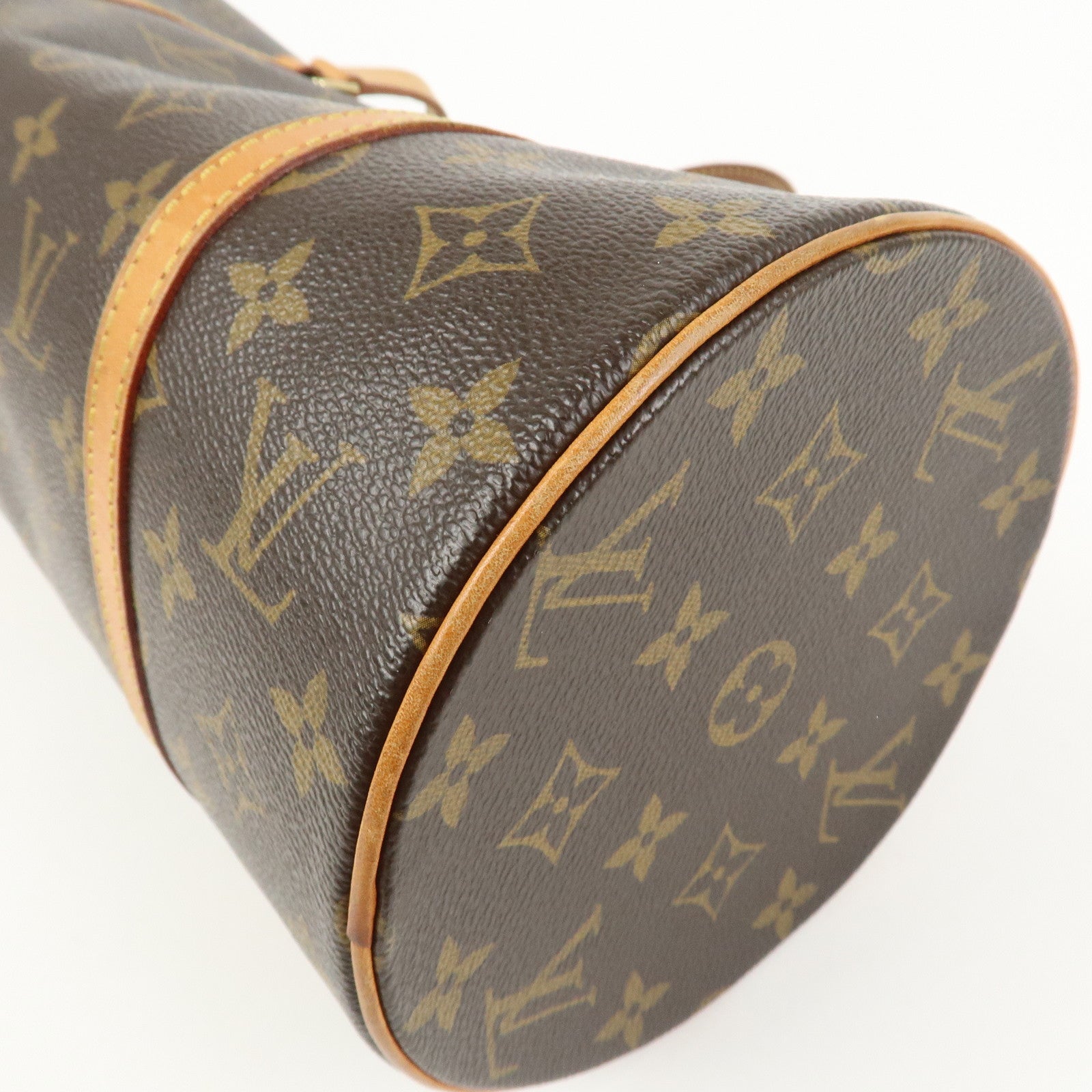 Louis Vuitton Monogram Papillon 30 Hand Bag Brown M51365