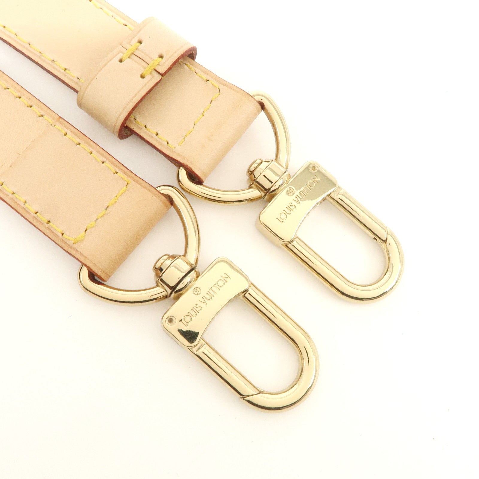 Louis Vuitton Nume Leather Shoulder Strap for Kee All 120cm Natural Used