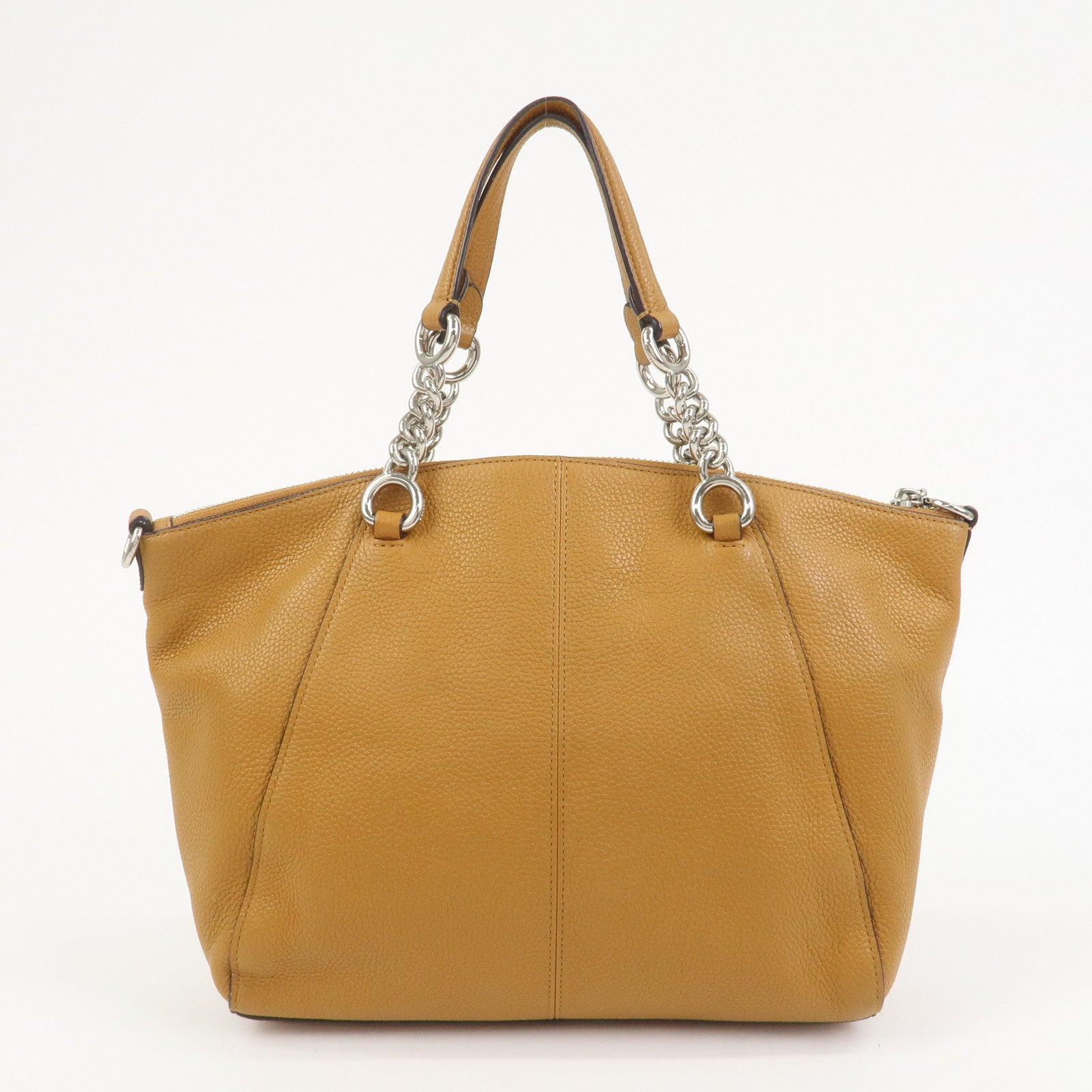 COACH Prairie Leather 2Way Shoulder Bag Hand Bag Brown