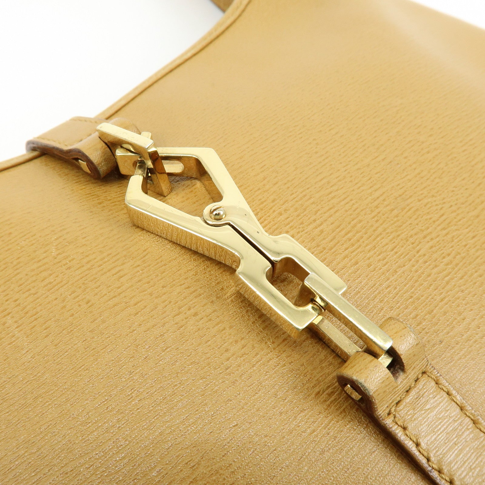 GUCCI Bamboo Jackie Leather Shoulder Hand Bag Brown 001.4060.002058