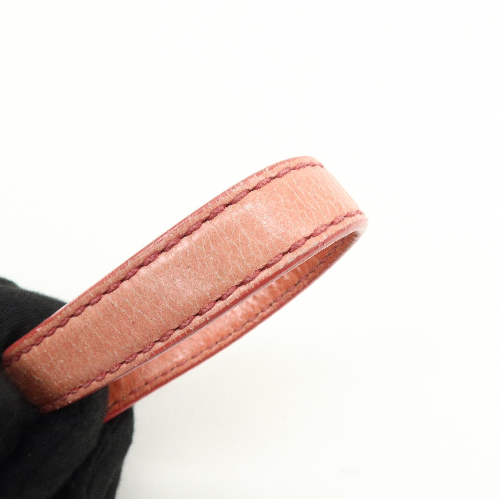 MIU MIU Leather 2Way Bag Hand Bag Shoulder Bag Pink