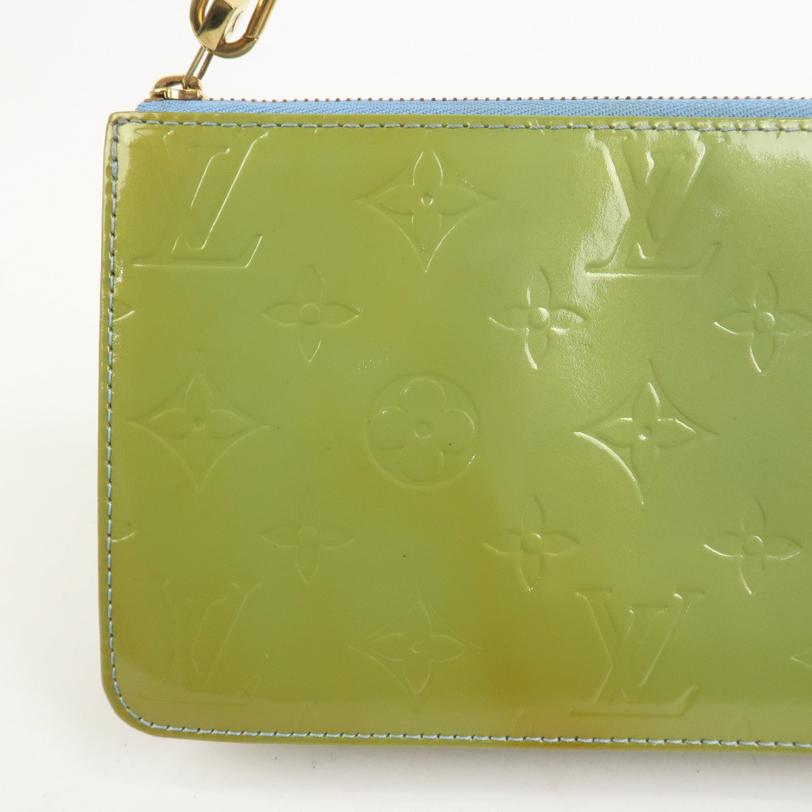 Louis Vuitton Monogram Vernis Lexington Hand Bag Baby Blue M91011