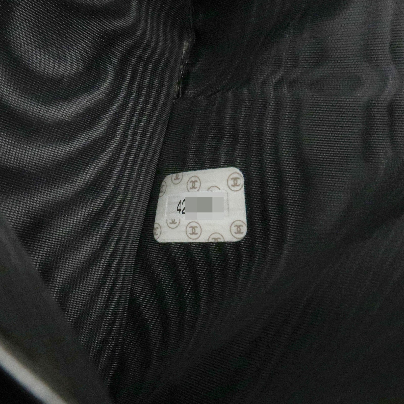 CHANEL COCO Mark Patent Leather Bi-fold Small Wallet Black A13497