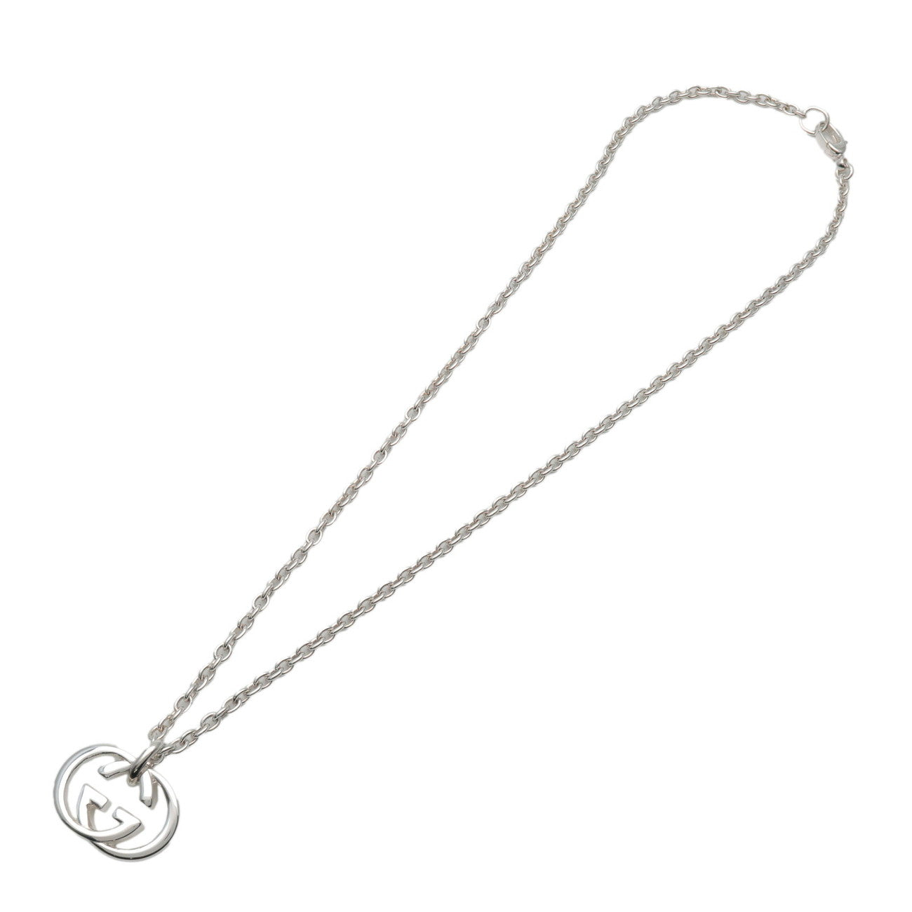 GUCCI Interlocking G Chain Necklace SV925 Silver