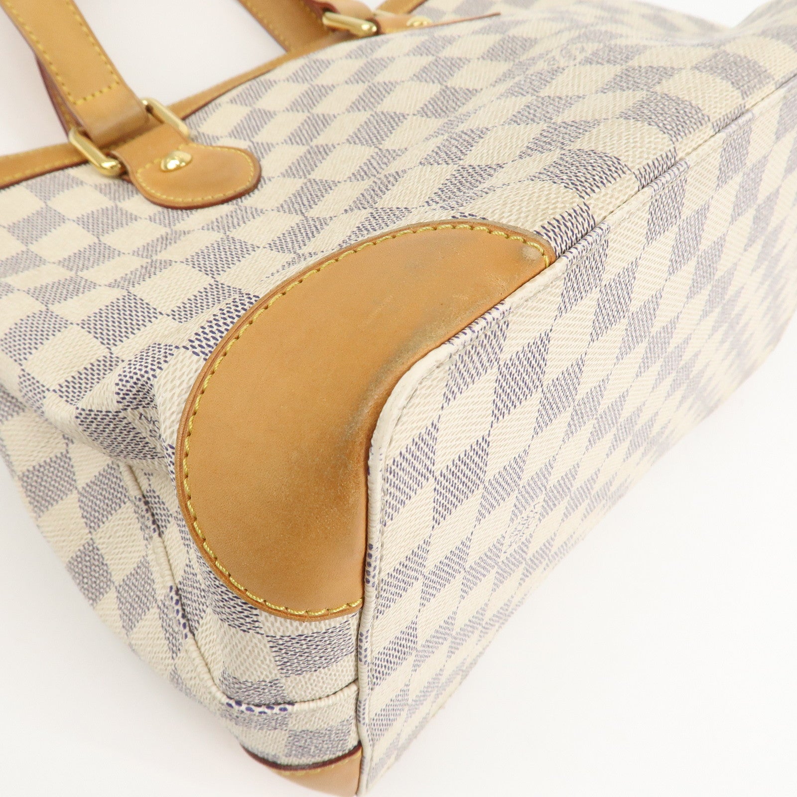 Louis Vuitton Damier Azur Hampstead PM Hand Bag Ivory N51207
