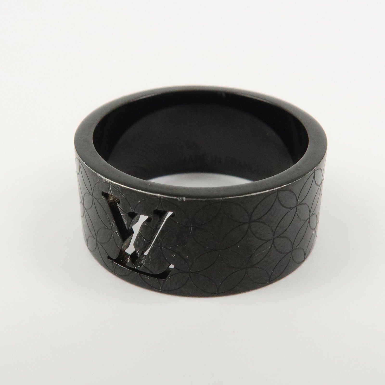 Louis Vuitton Bague Champs Élysées Metal Ring Black M66110