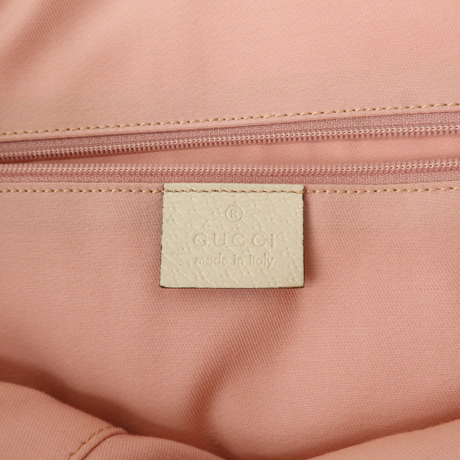 GUCCI Abbey GG Canvas Leather Tote Bag Shoulder Bag Pink 141470