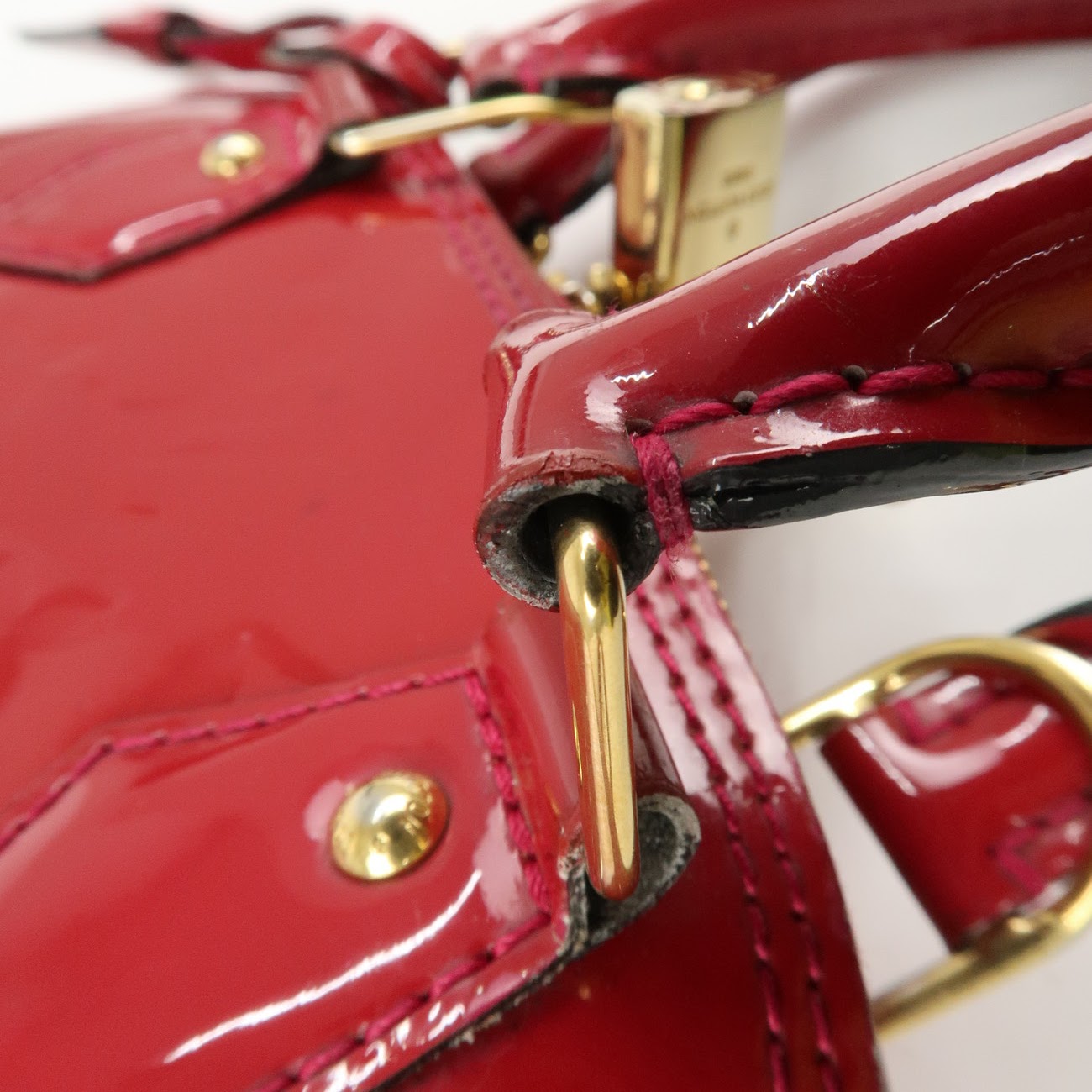 Louis Vuitton Monogram Vernis Alma BB 2Way Bag Rose Indien M91771 Used