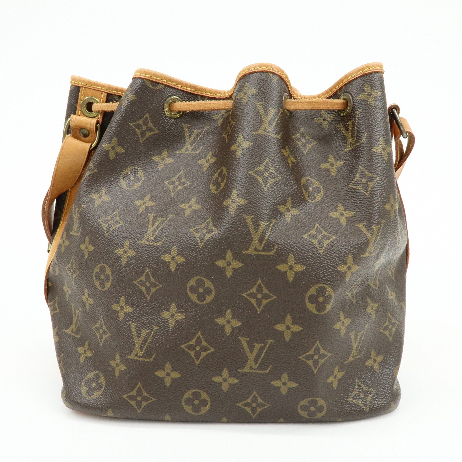Louis Vuitton Monogram Petit Noe Shoulder Bag Brown M42226
