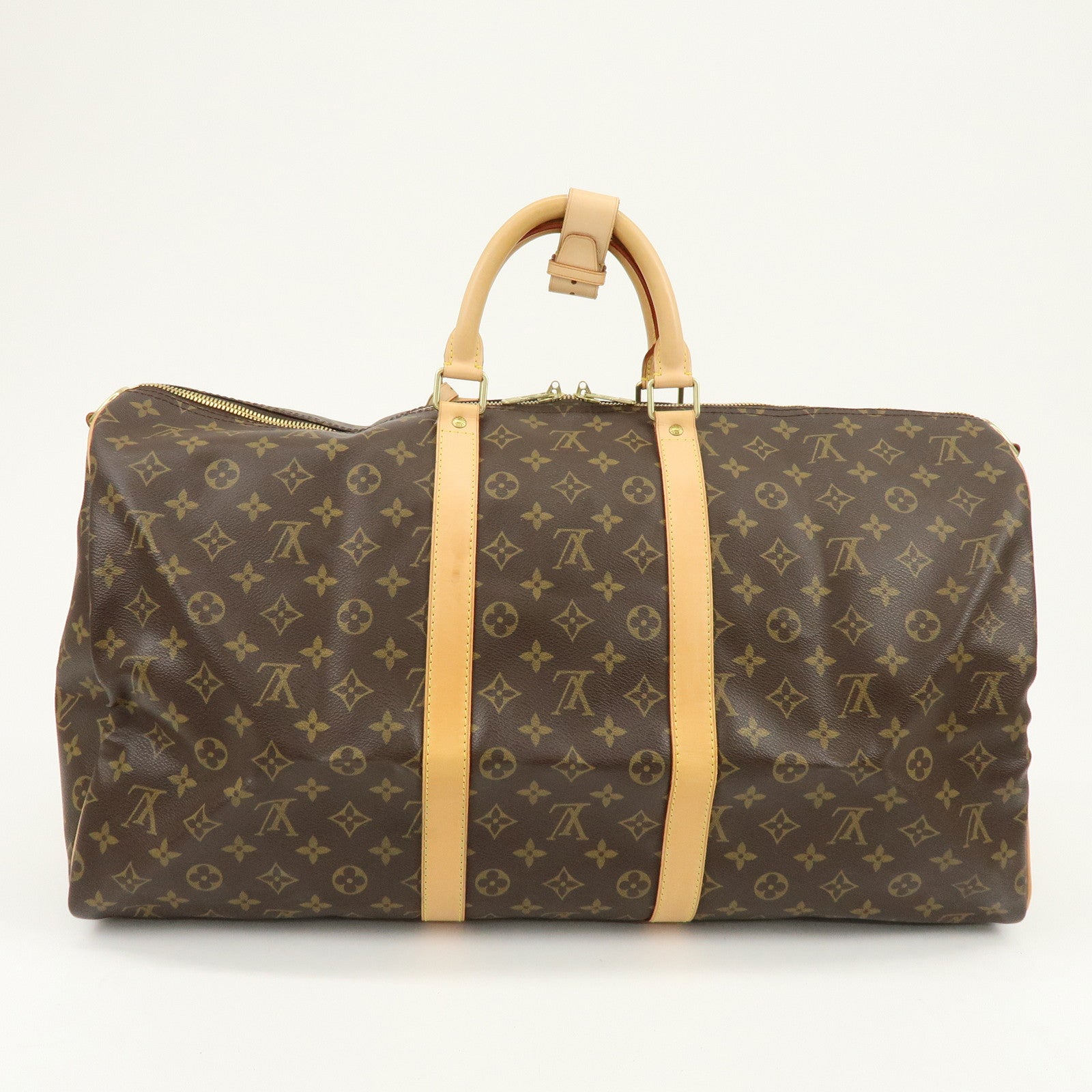Louis Vuitton Monogram Keep All Bandouliere 55 Boston Bag M41414