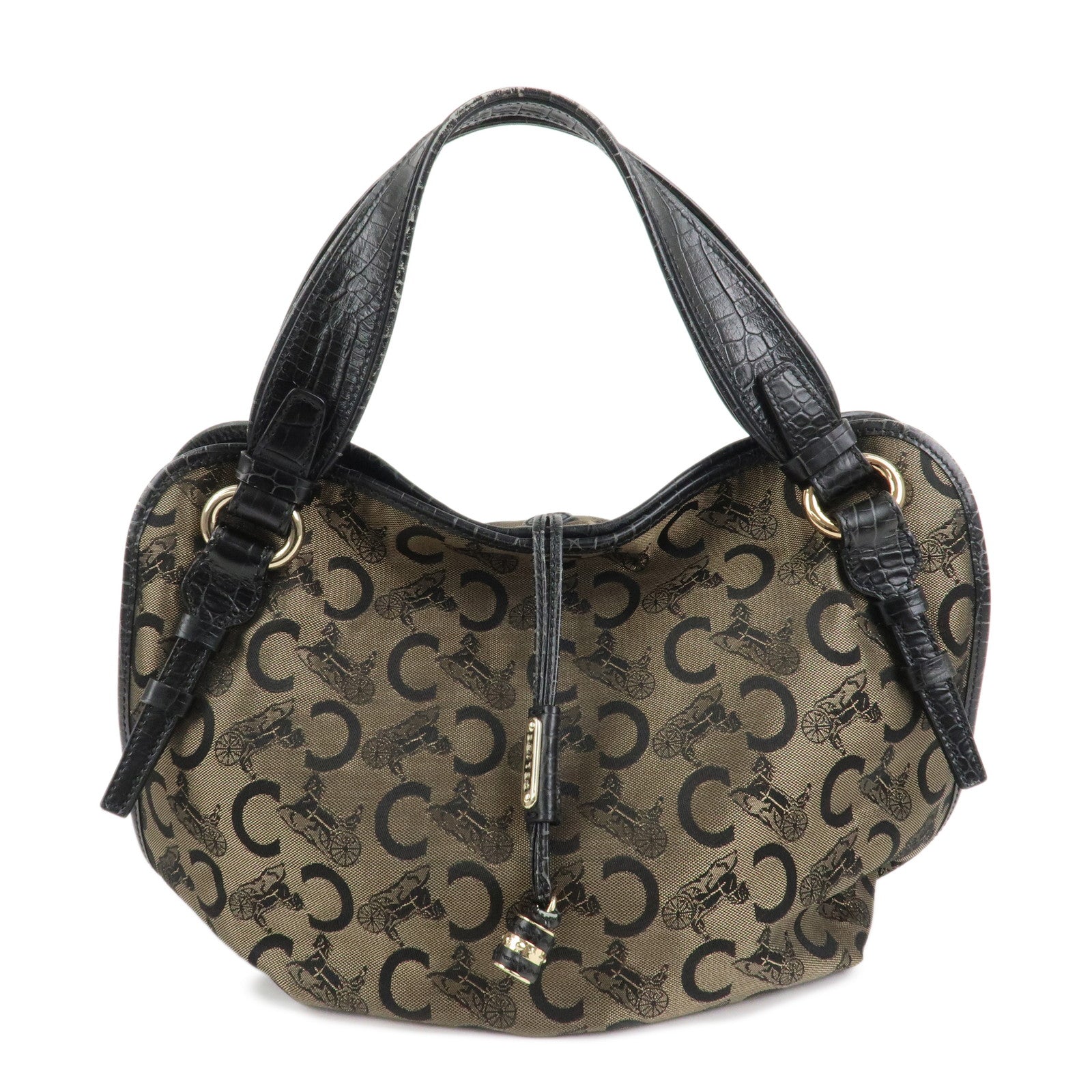 CELINE Bitter Sweet C Macadam Hand Bag Shoulder Bag Brown