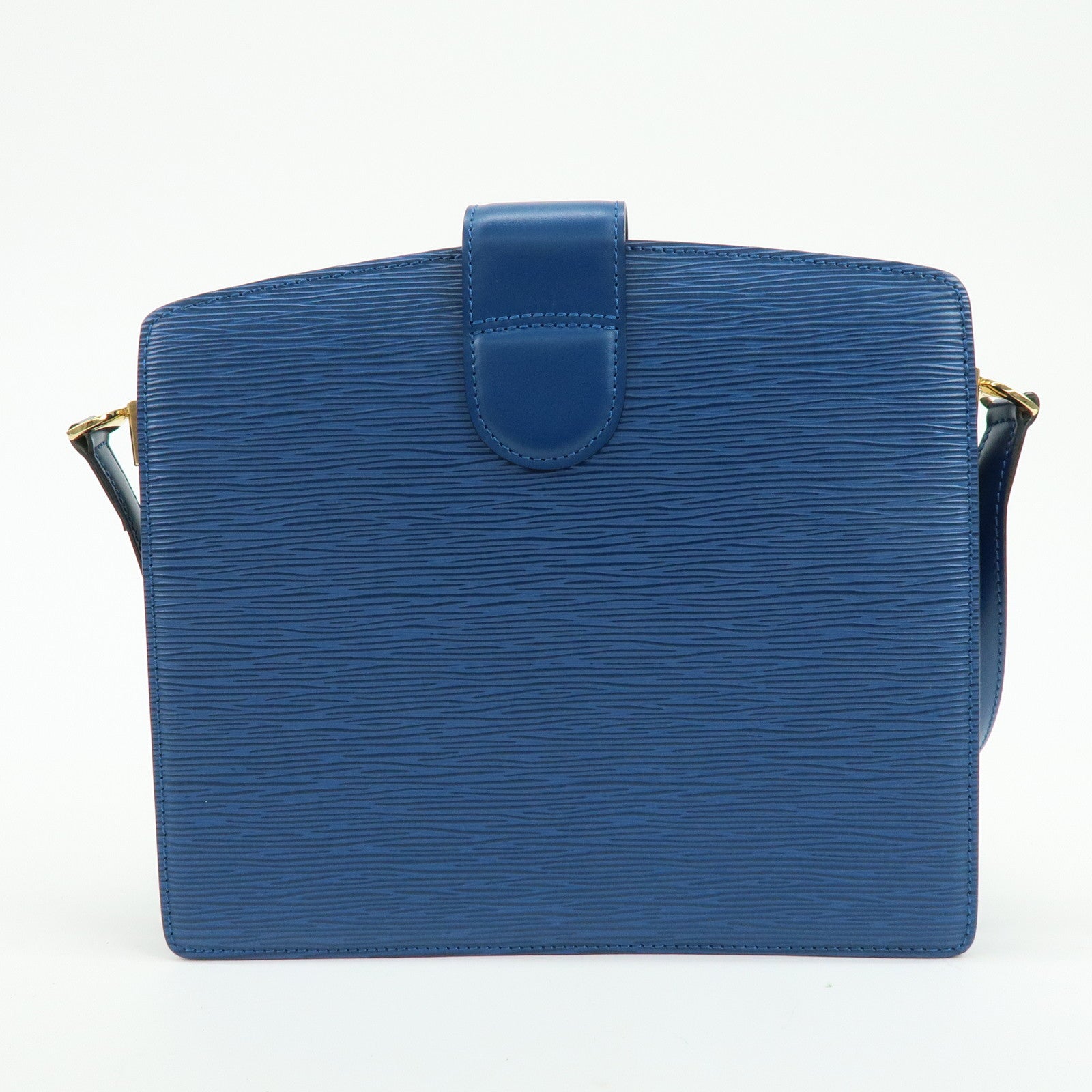 Louis Vuitton Epi Capucines Leather Shoulder Bag Toledo Blue M52345
