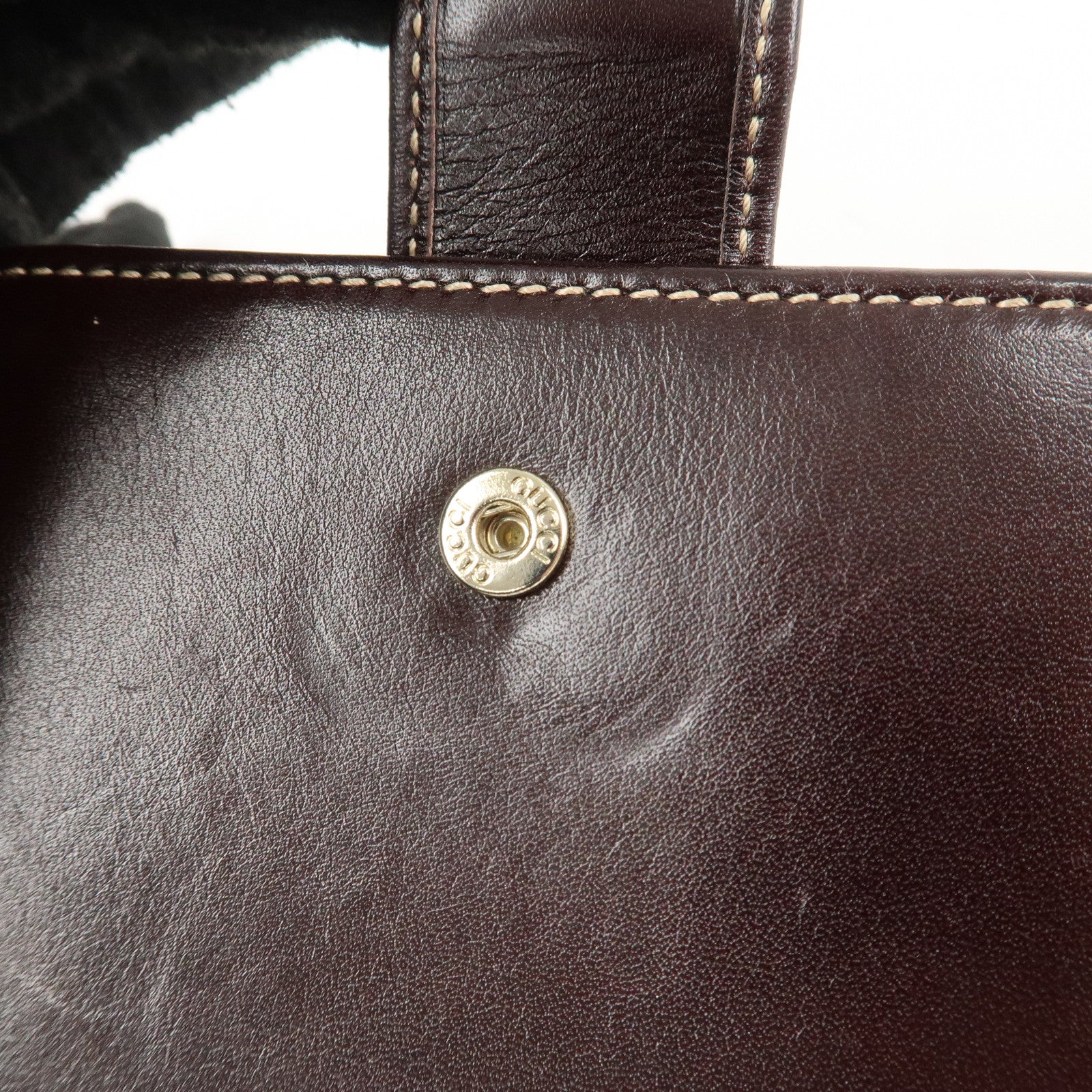 GUCCI Interlocking G Sherry Double Hook Bi-Fold Wallet 162760 Used