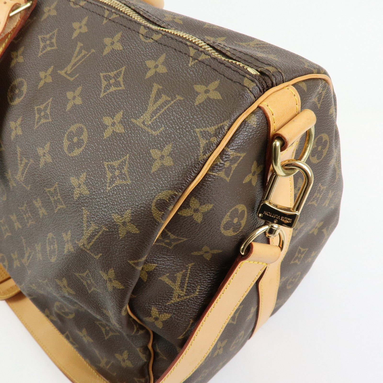 Louis Vuitton Monogram Keep All Bandouliere 55 Boston Bag M41414