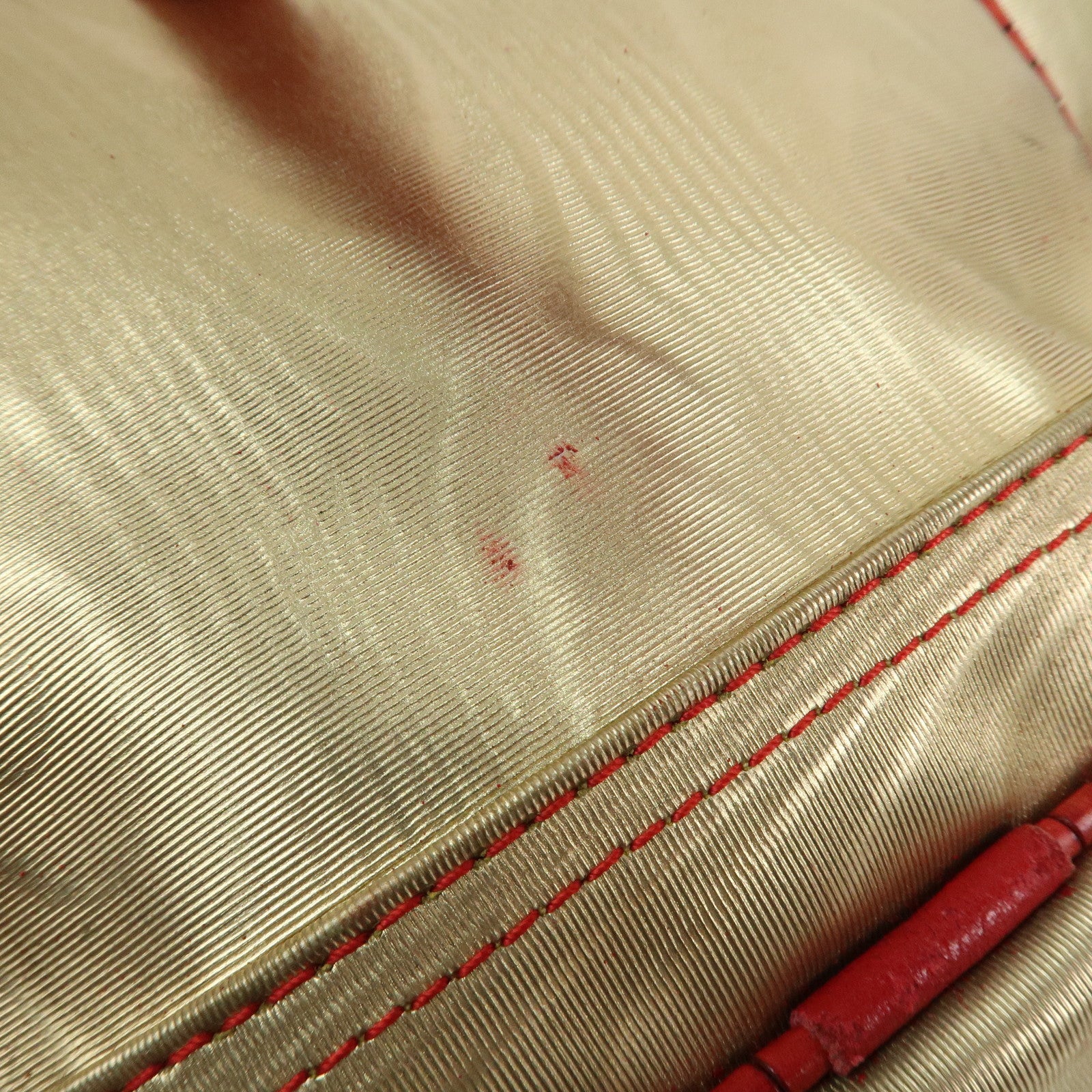 LOEWE Anagram PVC Leather Backpack Shoulder Bag Gold