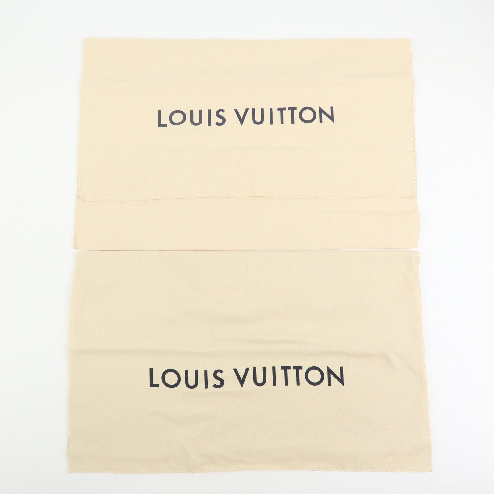 Louis Vuitton Set of 10 Dust Bag Storage Bag Flap Style Beige