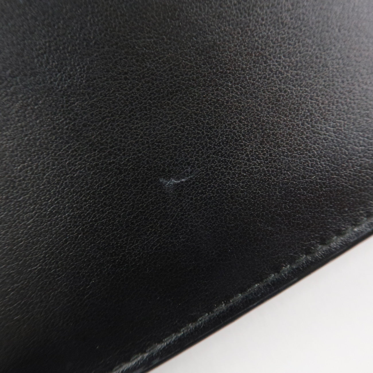 PRADA Leather Studs Chain Wallet Chain Bag Black Used