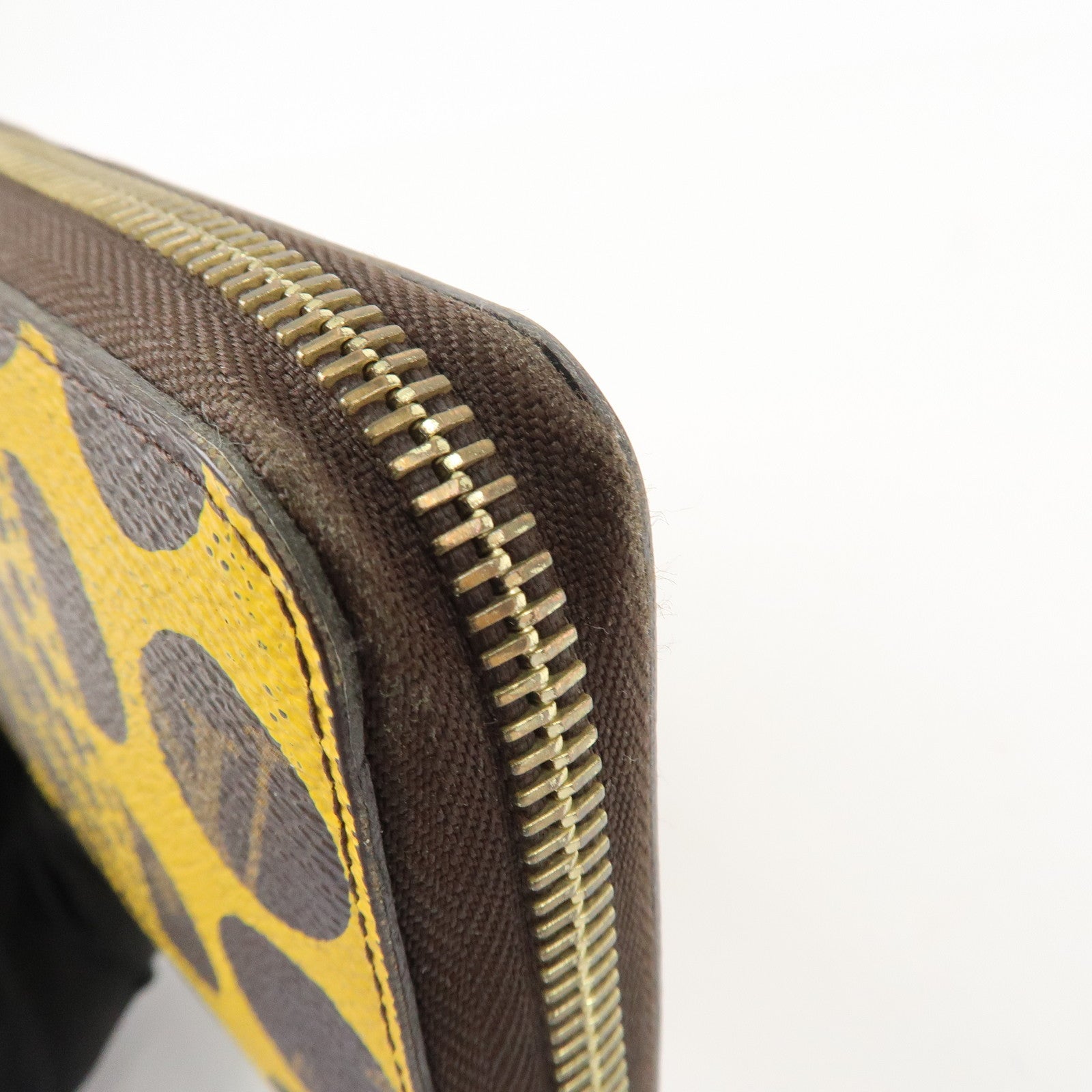 Louis Vuitton Monogram Zippy Wallet Pumpkin Dots Jaune M60449 Used