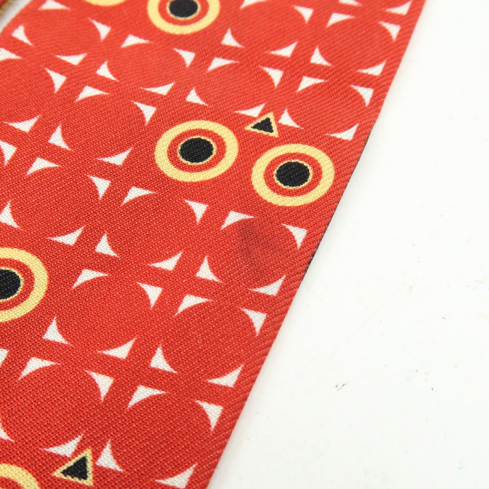 FENDI Wrappy Silk 100% Scarf Red Multicolor