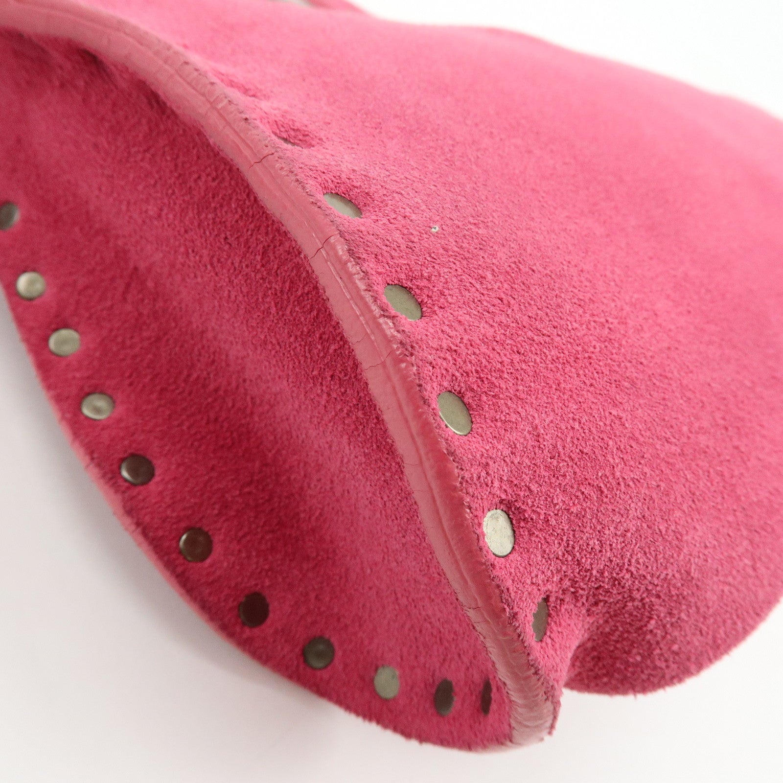 CELINE Suede Paul Bot Bag Shoulder Bag Hand Bag Pink