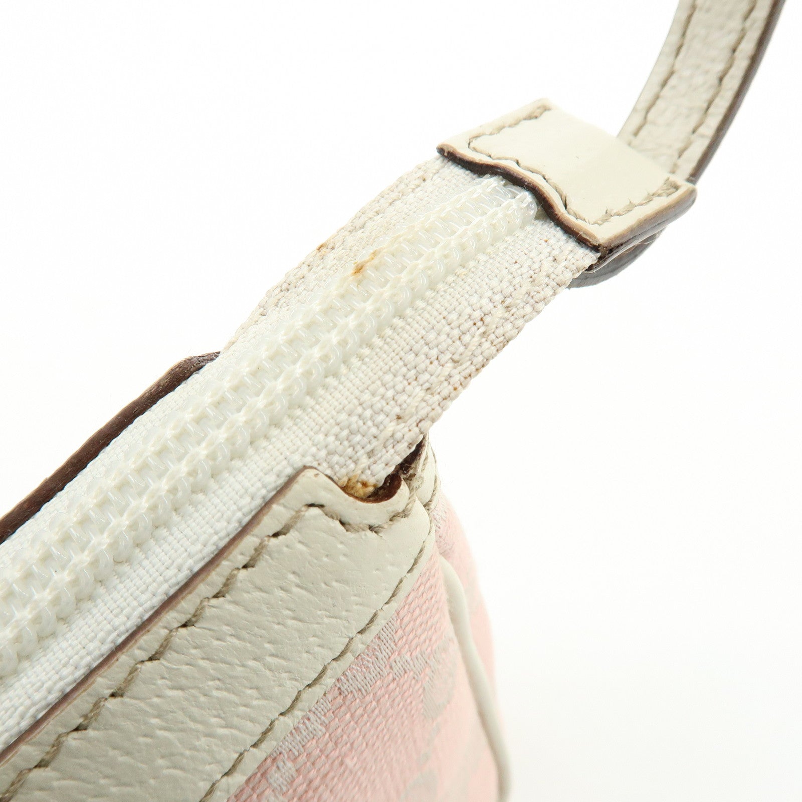 GUCCI GG Canvas Leather Hand Bag Pouch Shoulder Bag Pink 154432