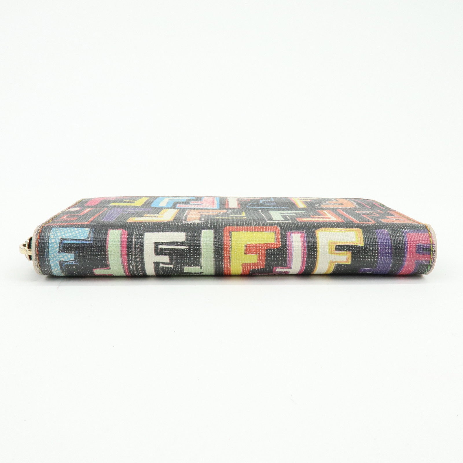 FENDI Zucchino PVC Coated Canvas Long Wallet Multicolor 8M0024