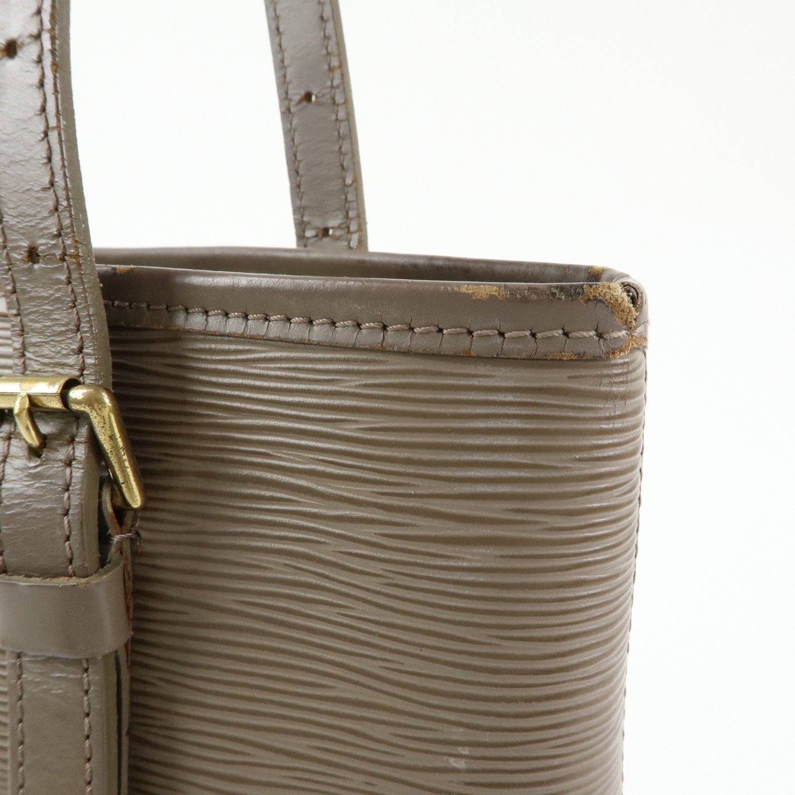 Louis Vuitton Epi Leather Bucket GM Tote Bag Shoulder Bag Gris