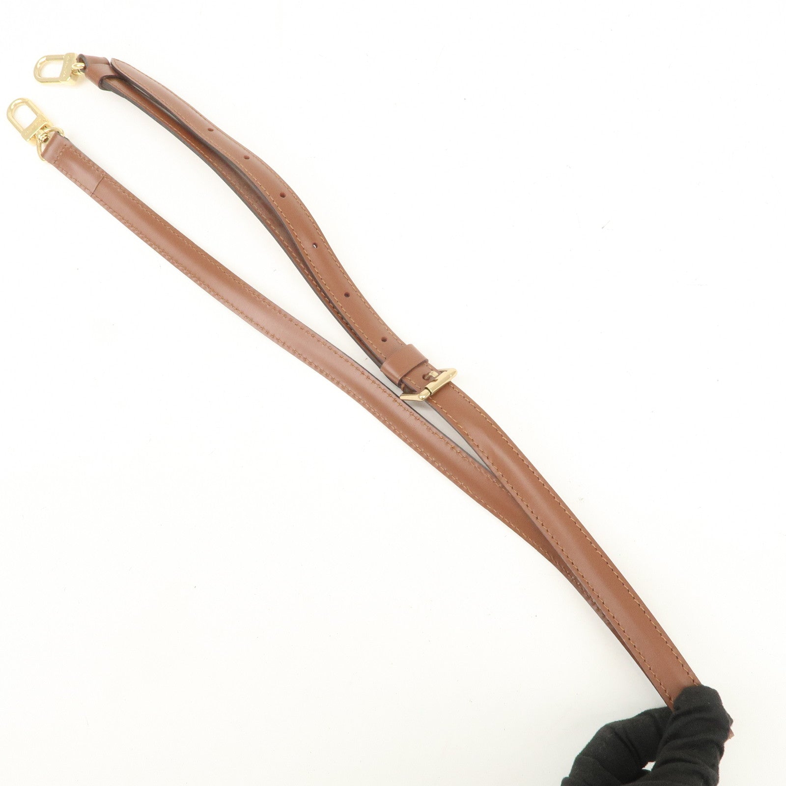 Louis Vuitton Leather Shoulder Strap For Monceau Bag Brown