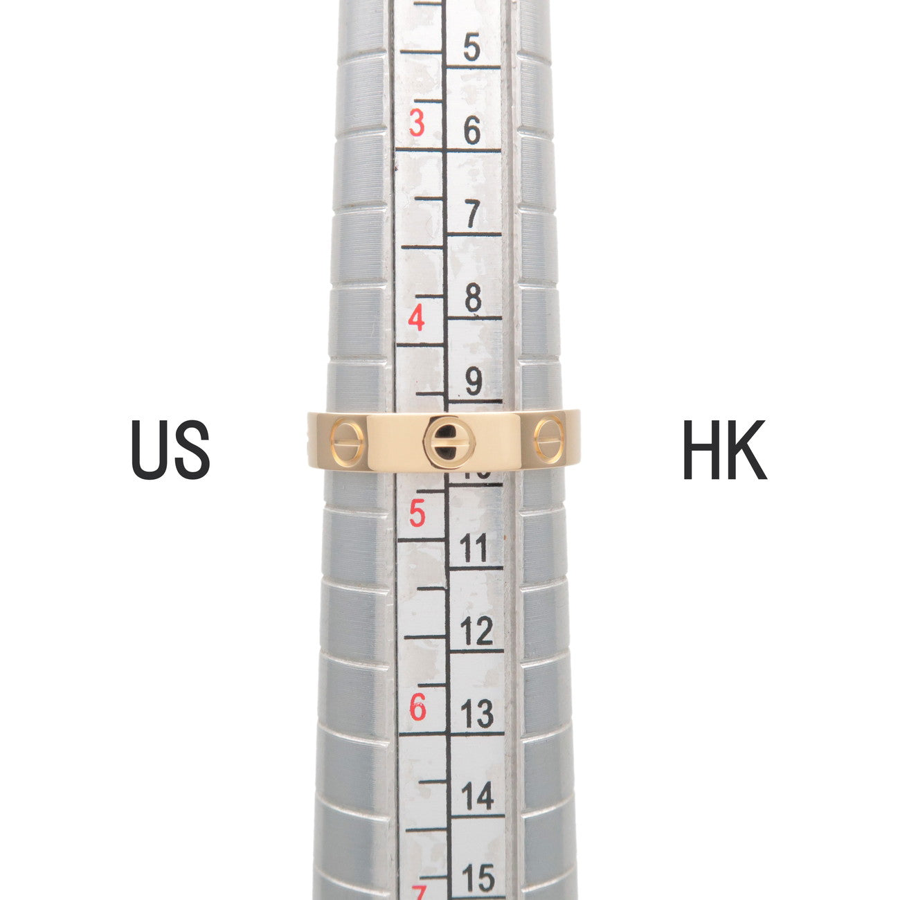 Cartier Mini Love Ring K18 750YG Yellow Gold #48 US4.5 EU48 HK9.5