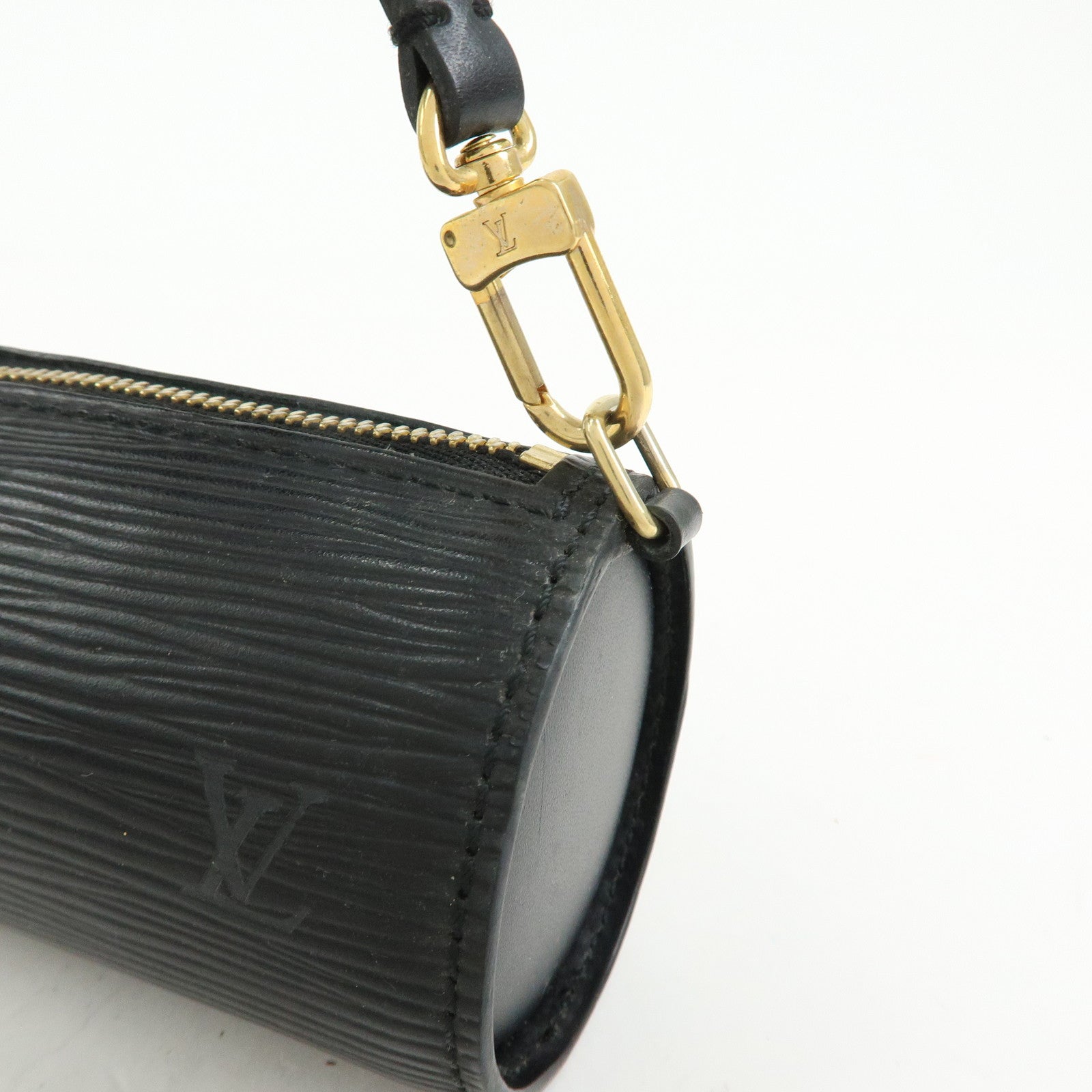 Louis Vuitton Epi Mini Leather Pouch For Soufflot Hand Bag Noir