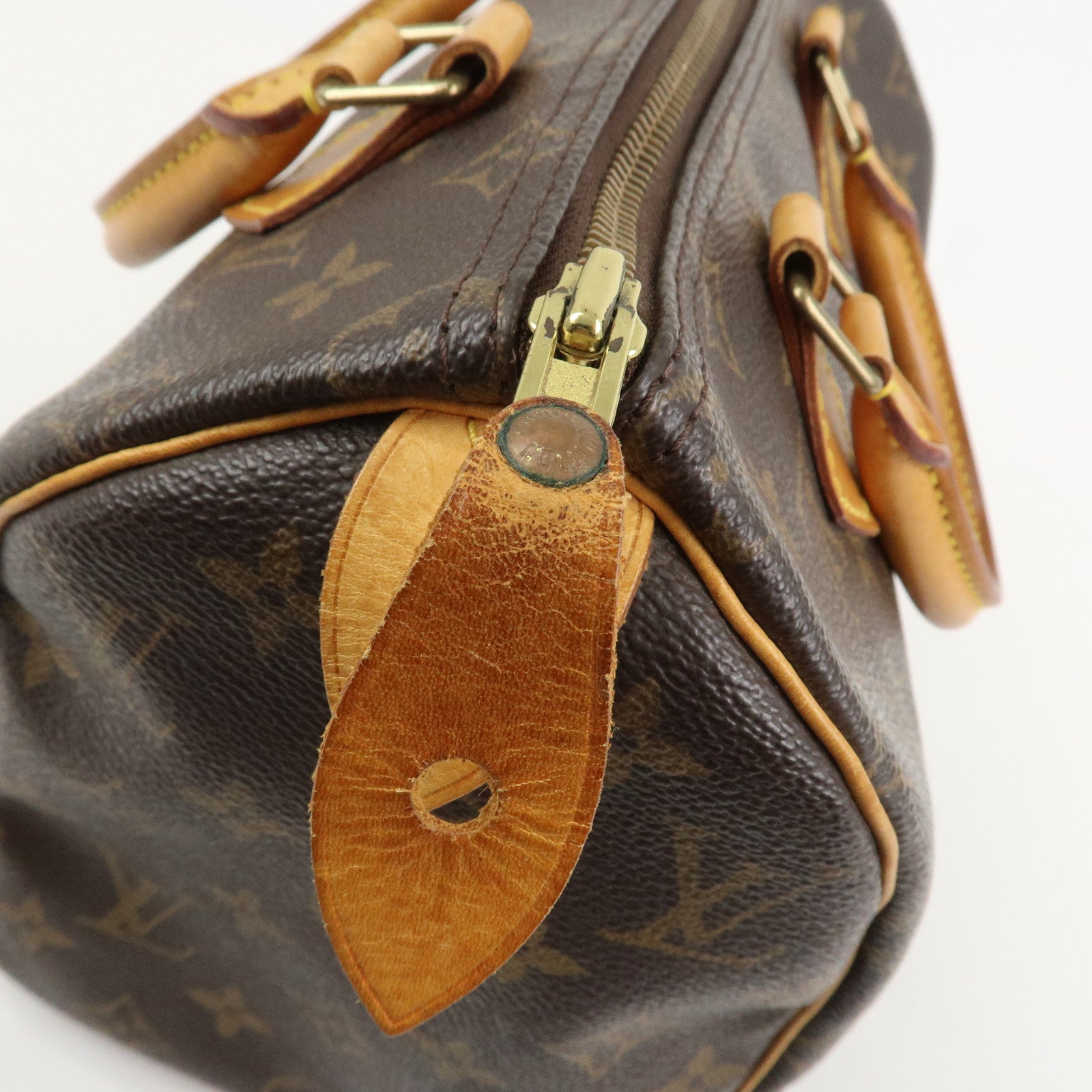 Louis Vuitton Monogram Speedy 25 Boston Bag Hand Bag Brown M41528