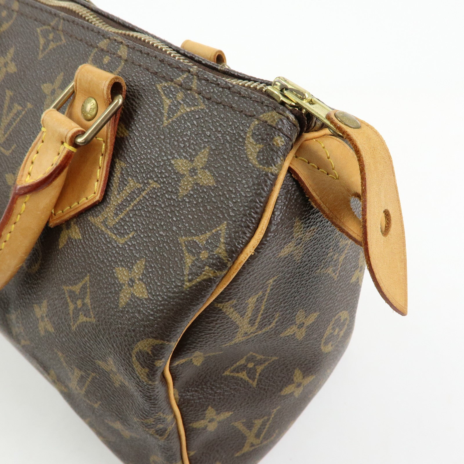 Louis Vuitton Monogram Speedy 25 Boston Bag Hand Bag Brown M41528
