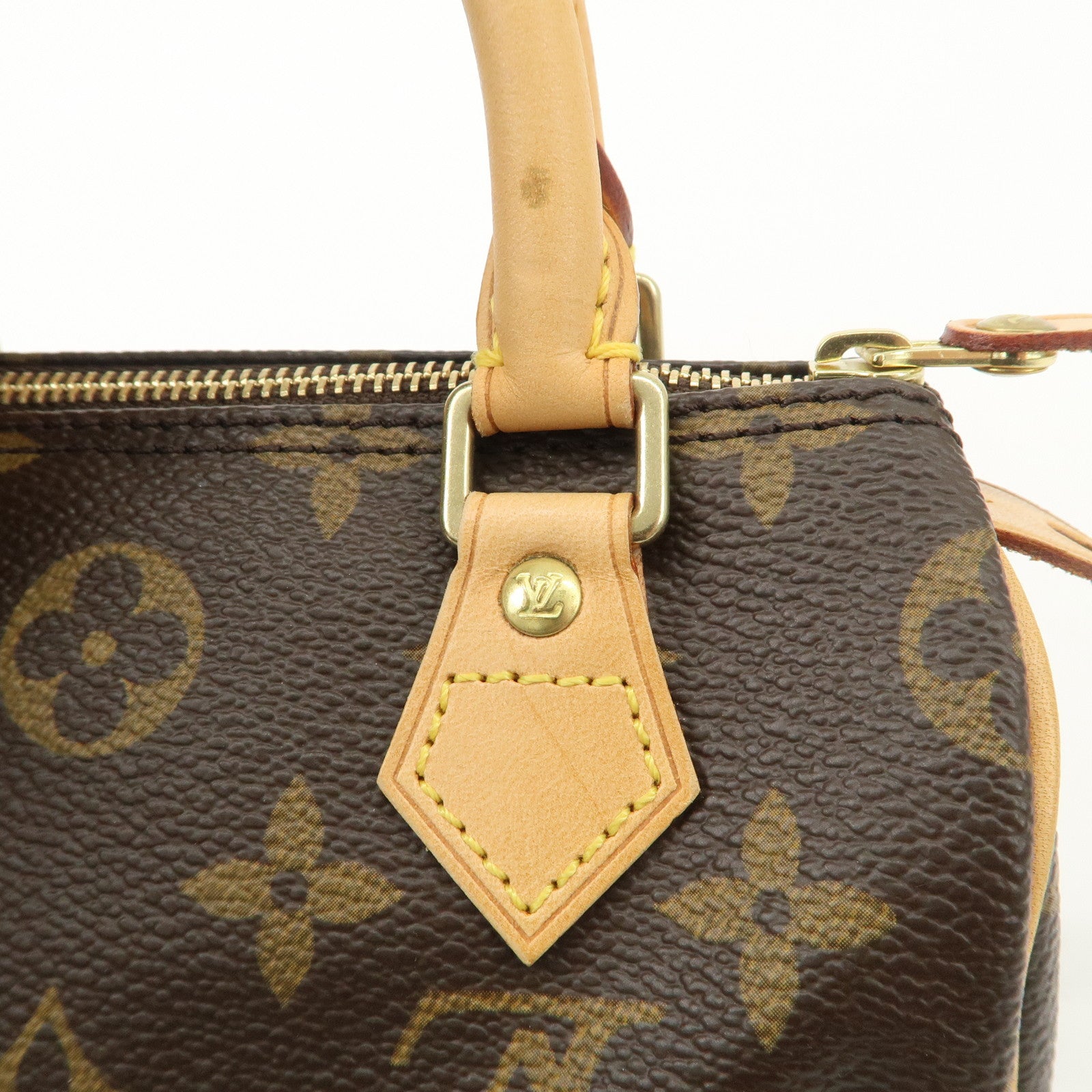 Louis Vuitton Monogram Mini Speedy Hand Bag & Strap M41534 Used