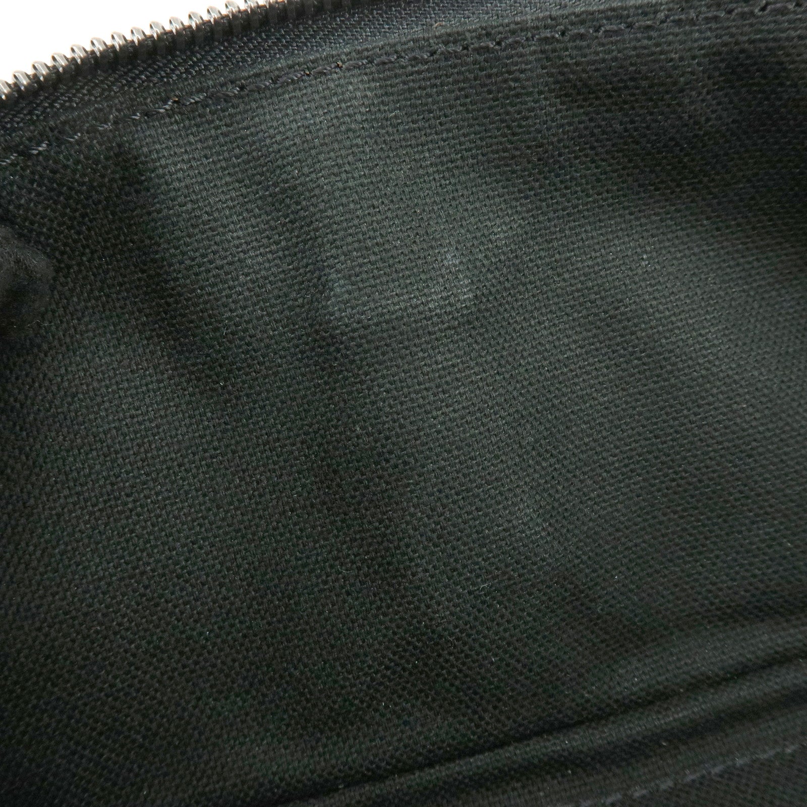 BURBERRY Canvas Leather Plaid Shoulder Bag Black Green