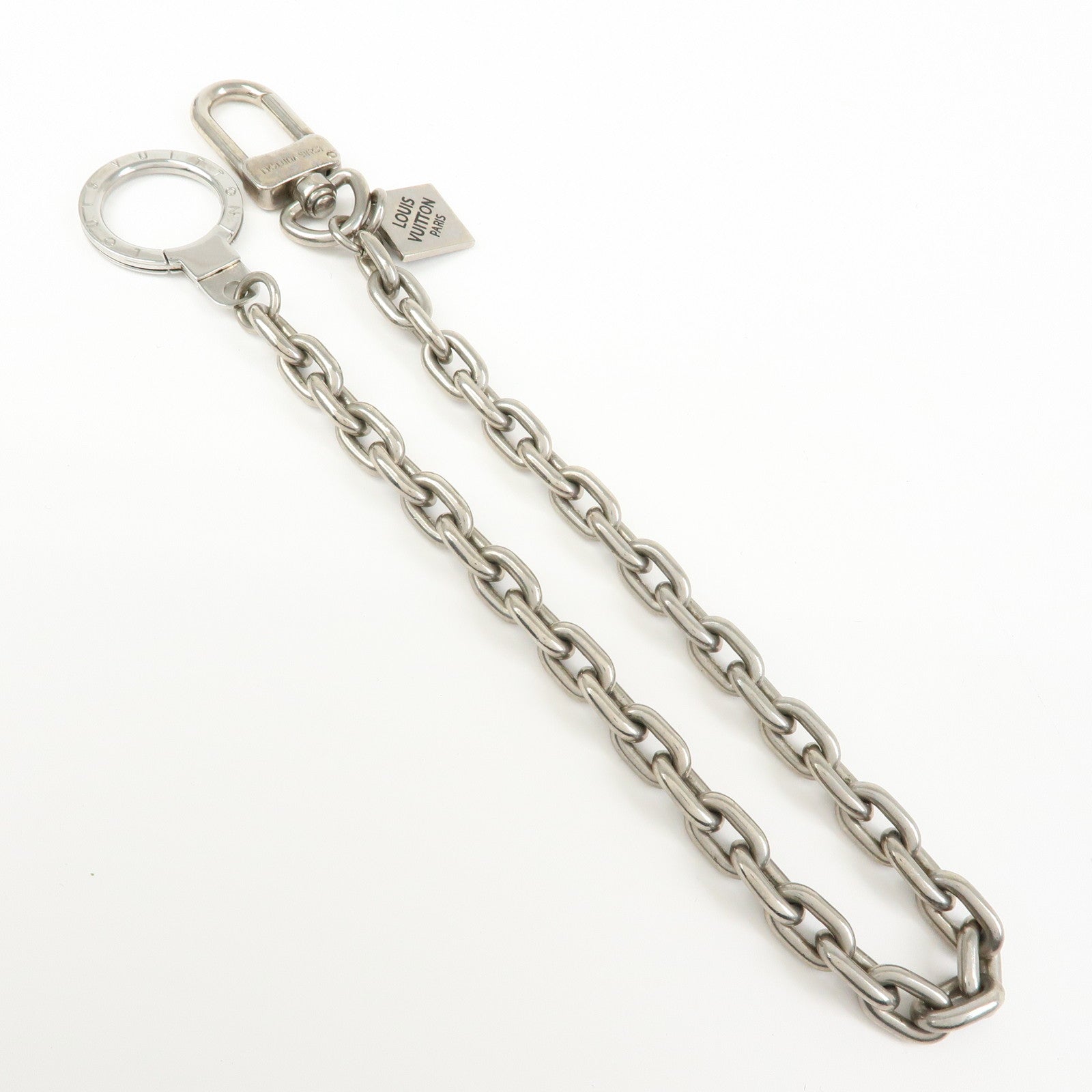 Louis Vuitton Chaine Ancre XL Bag Charm Key Holder Silver M65758