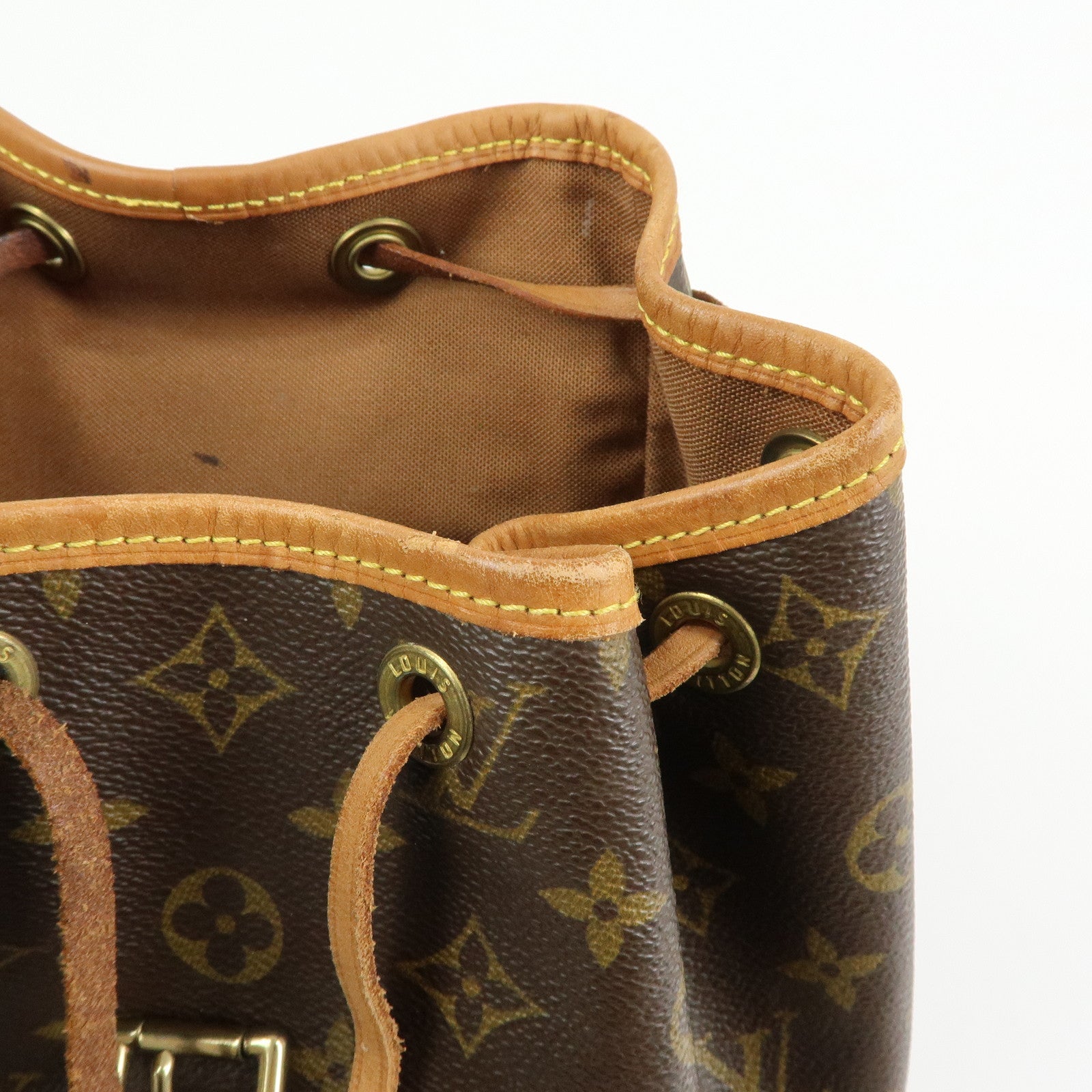 Louis Vuitton Monogram Montsouris MM Backpack Rucksack Brown M51136