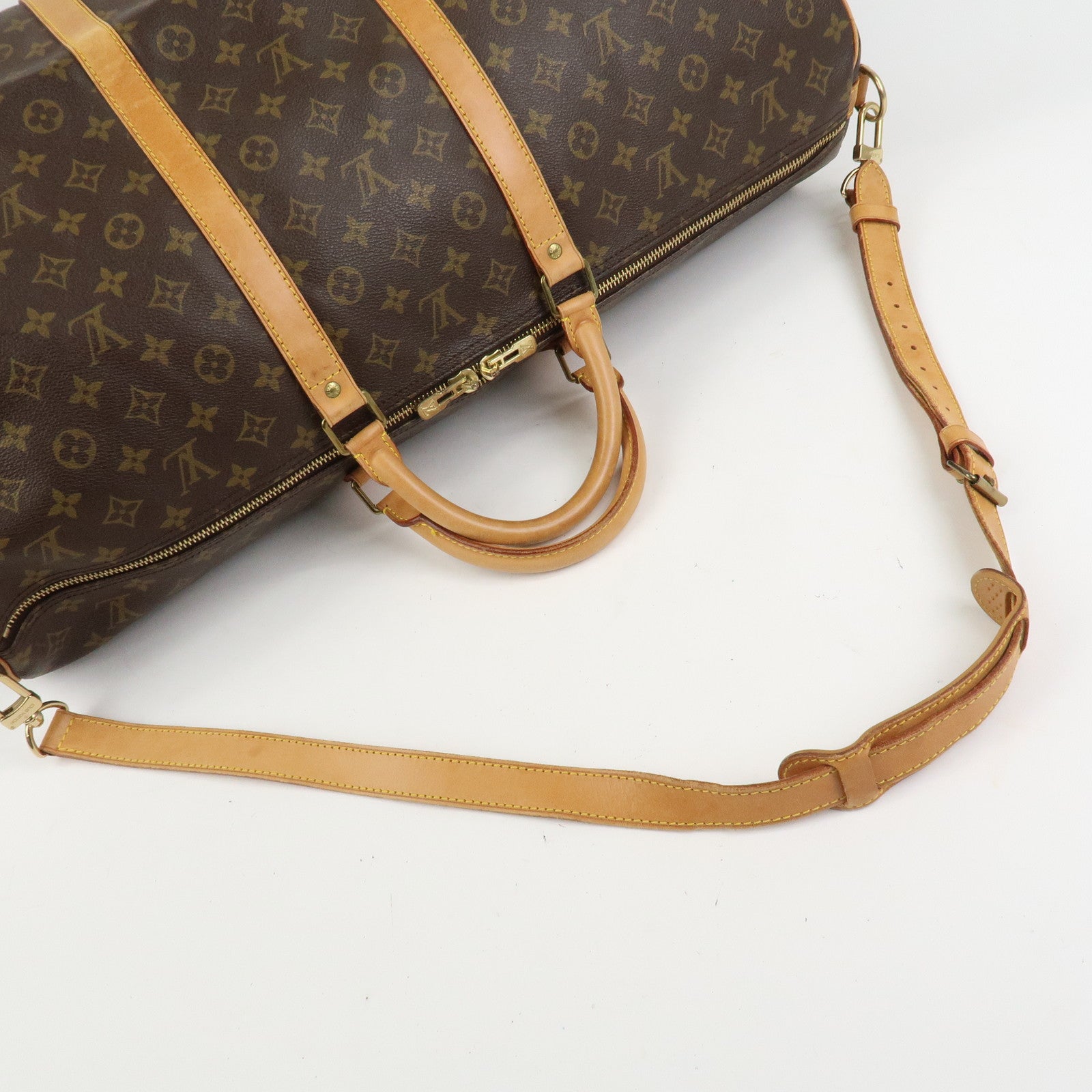 Louis Vuitton Monogram Keep All Bandouliere 60 Boston Bag M41412