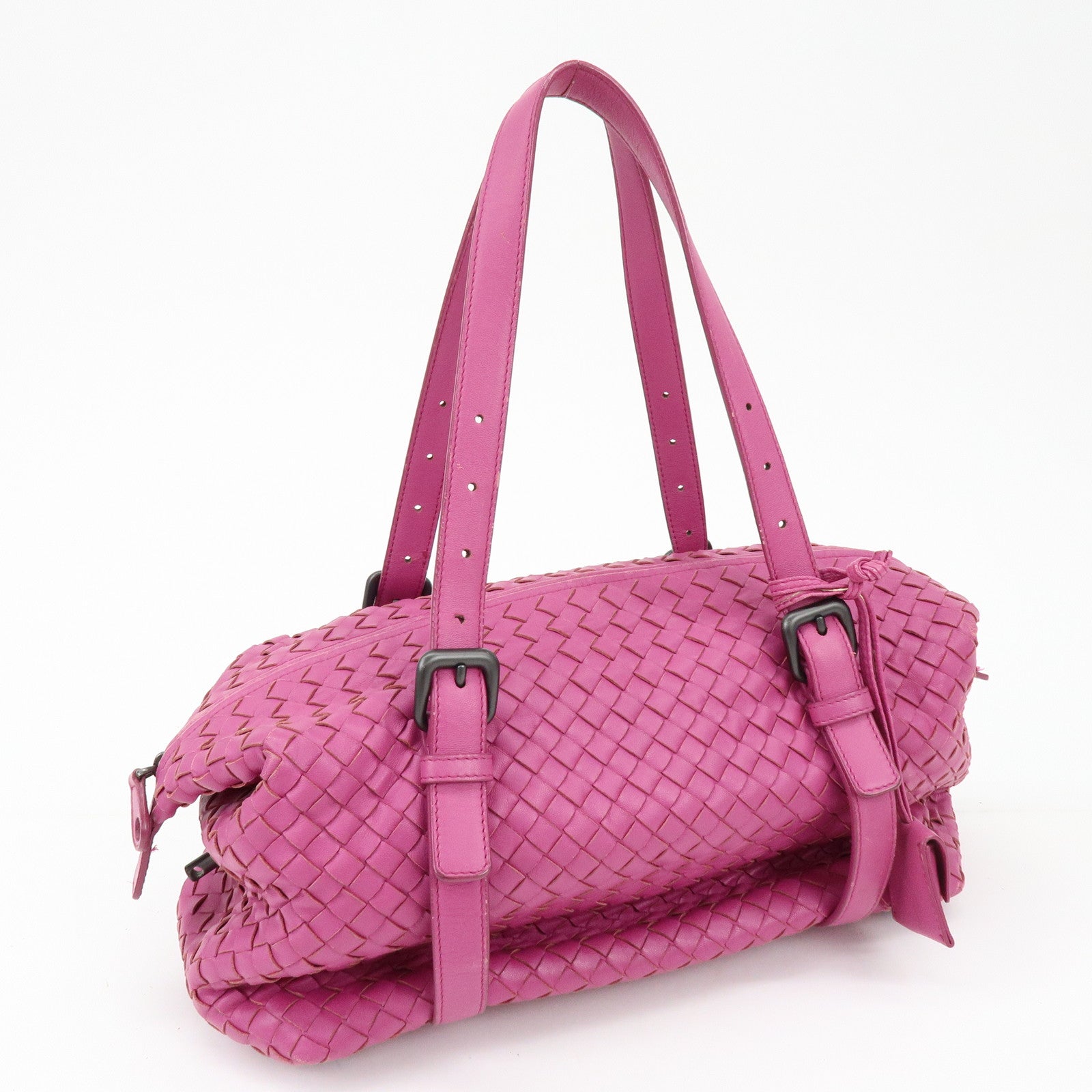 BOTTEGA VENETA Montaigne Lamb Skin Shoulder Bag Purple 272801