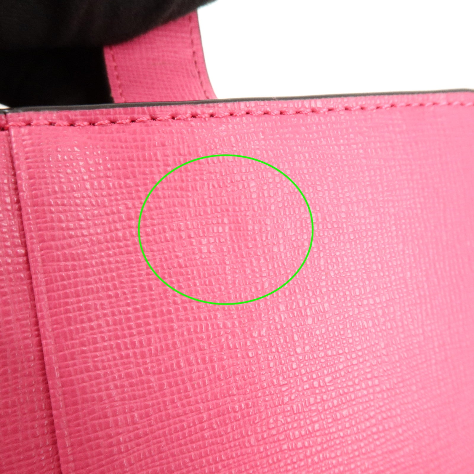 Furla Babilon Logo Leather Bi-fold Wallet Compact Wallet Pink Used