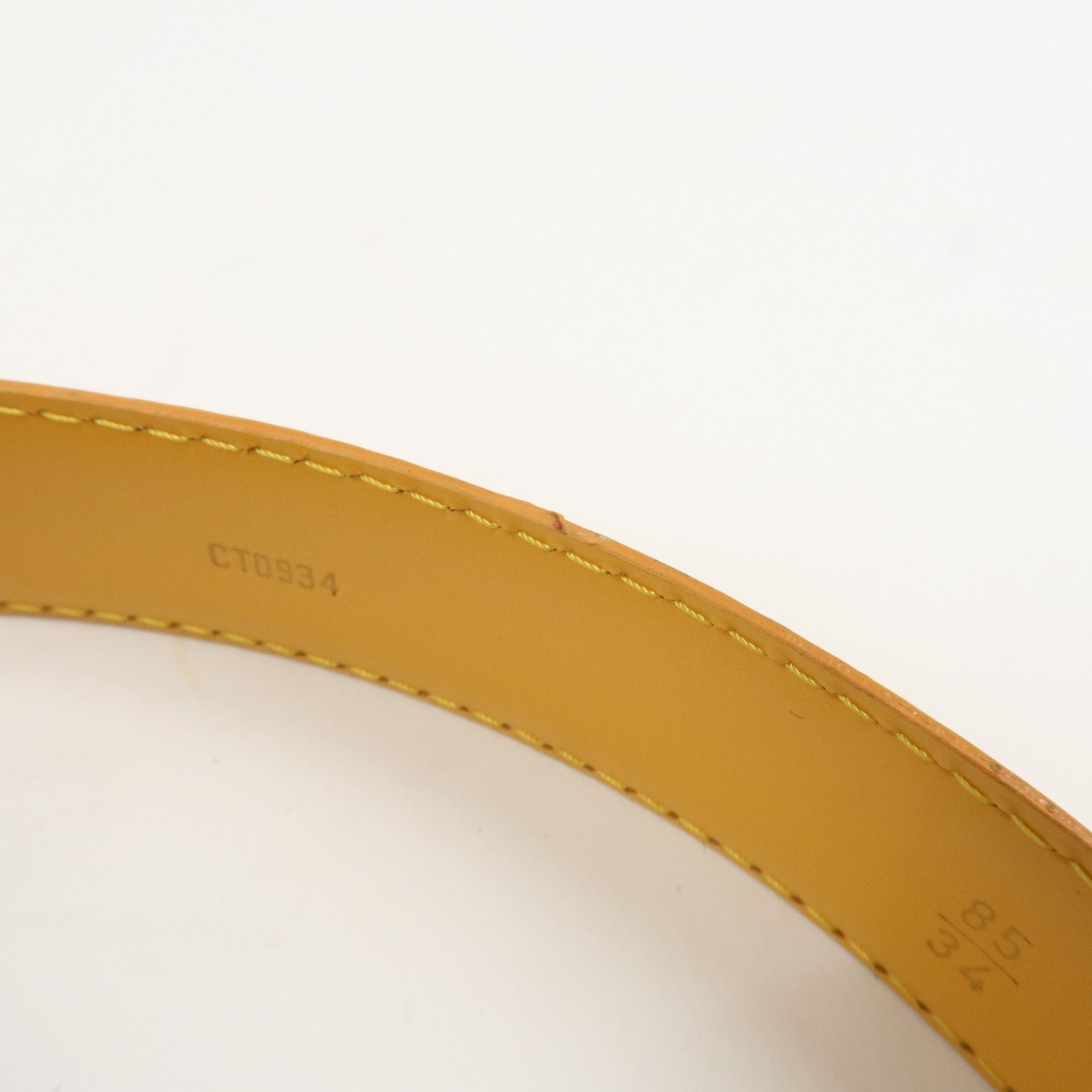 Louis Vuitton Epi Leather Ceinture Belt Tassili Yellow R10051