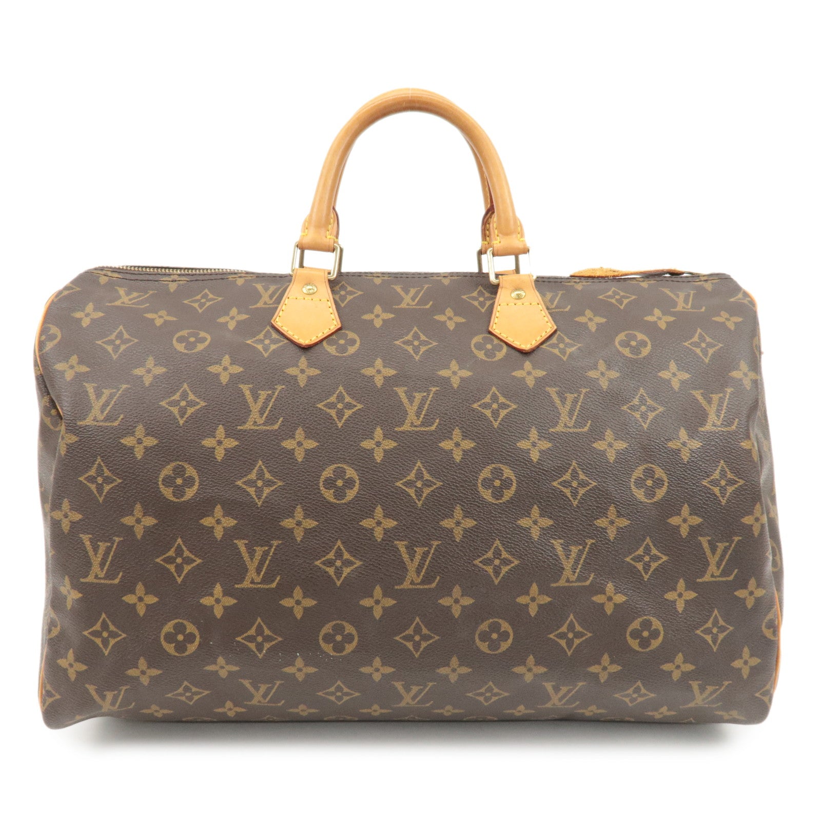 Louis Vuitton Monogram Speedy 40 Hand Bag Boston Bag M41522 Used