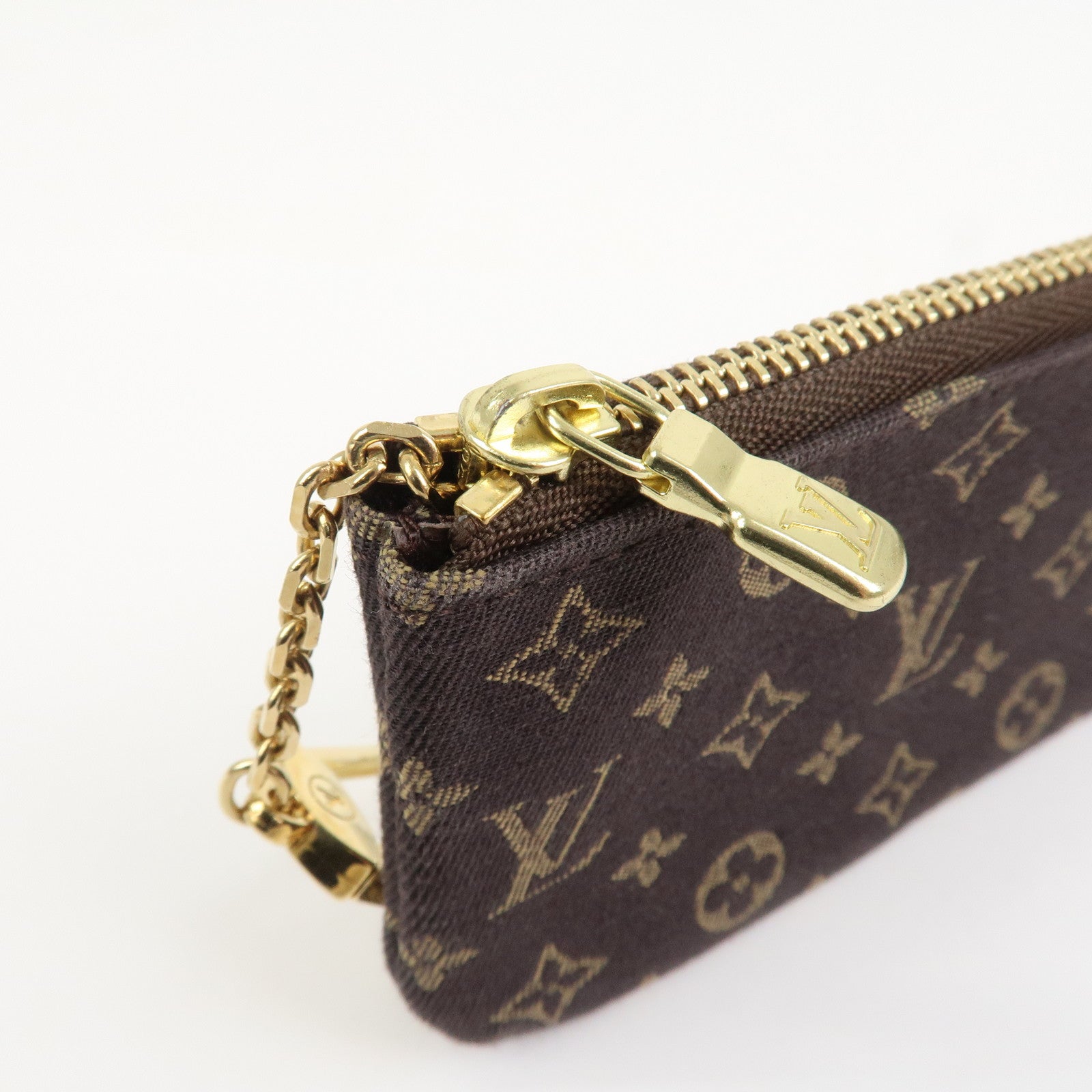 Louis Vuitton Monogram Mini Lin Pochette Cles Coin Case M95230