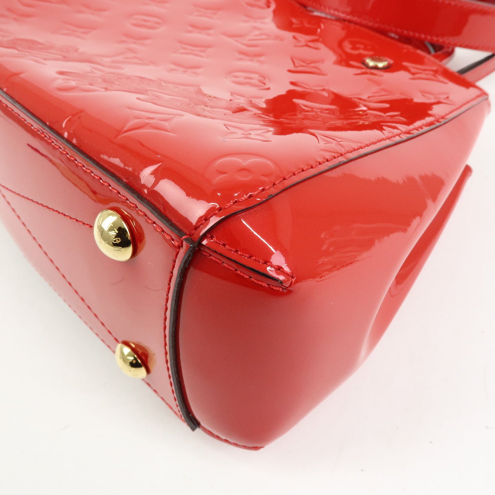 Louis Vuitton Monogram Vernis Montaigne BB 2Way Bag Cerise M50170