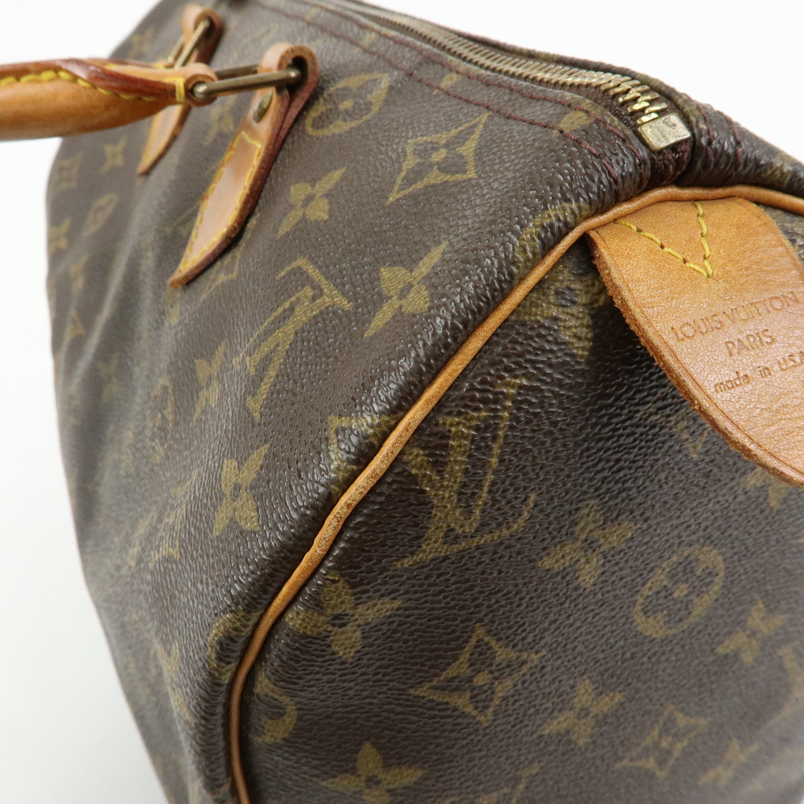 Louis Vuitton Monogram Speedy 30 Boston Bag Hand Bag Brown M41526