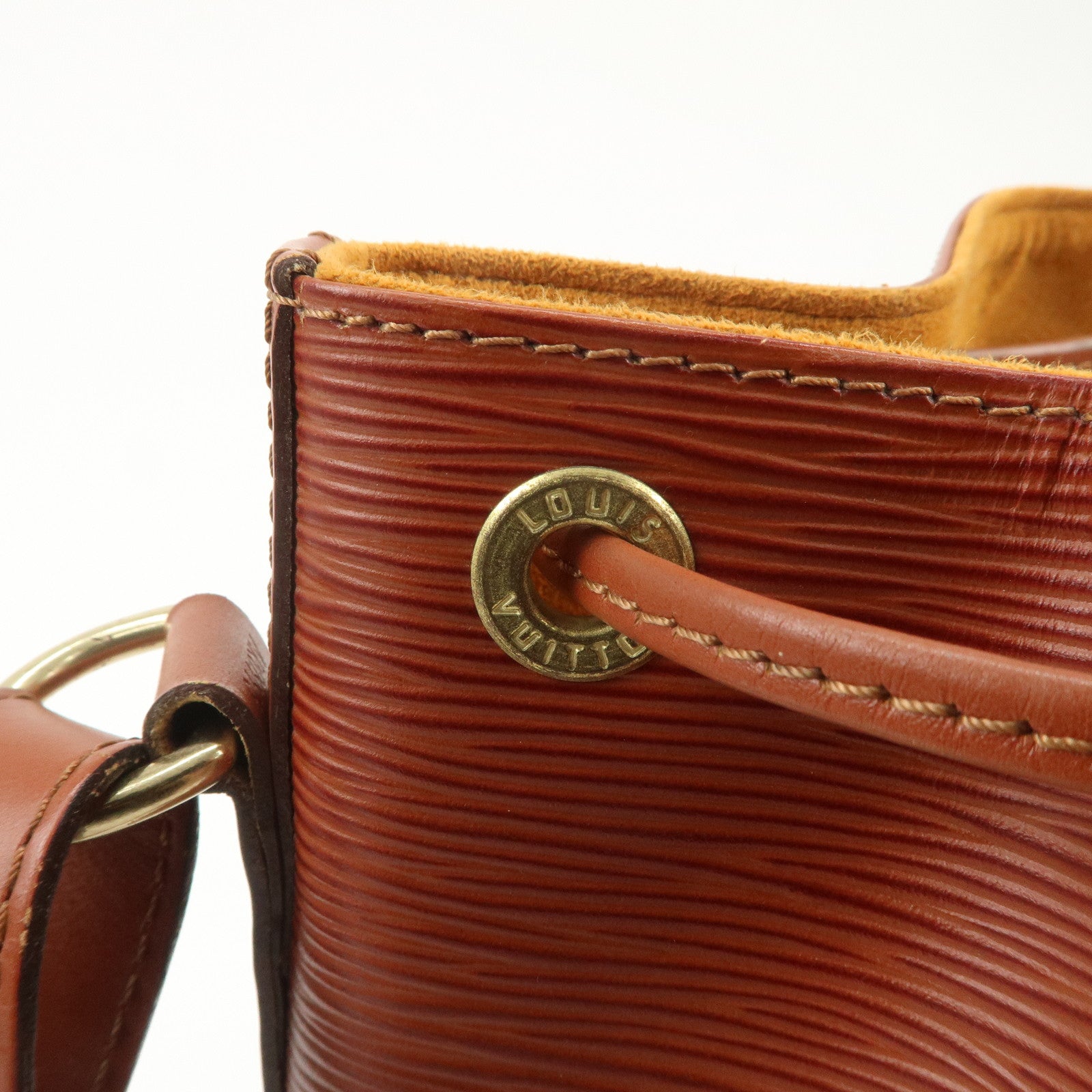 Louis Vuitton Epi Petit Noe Shoulder Bag Kenya Brown M44103