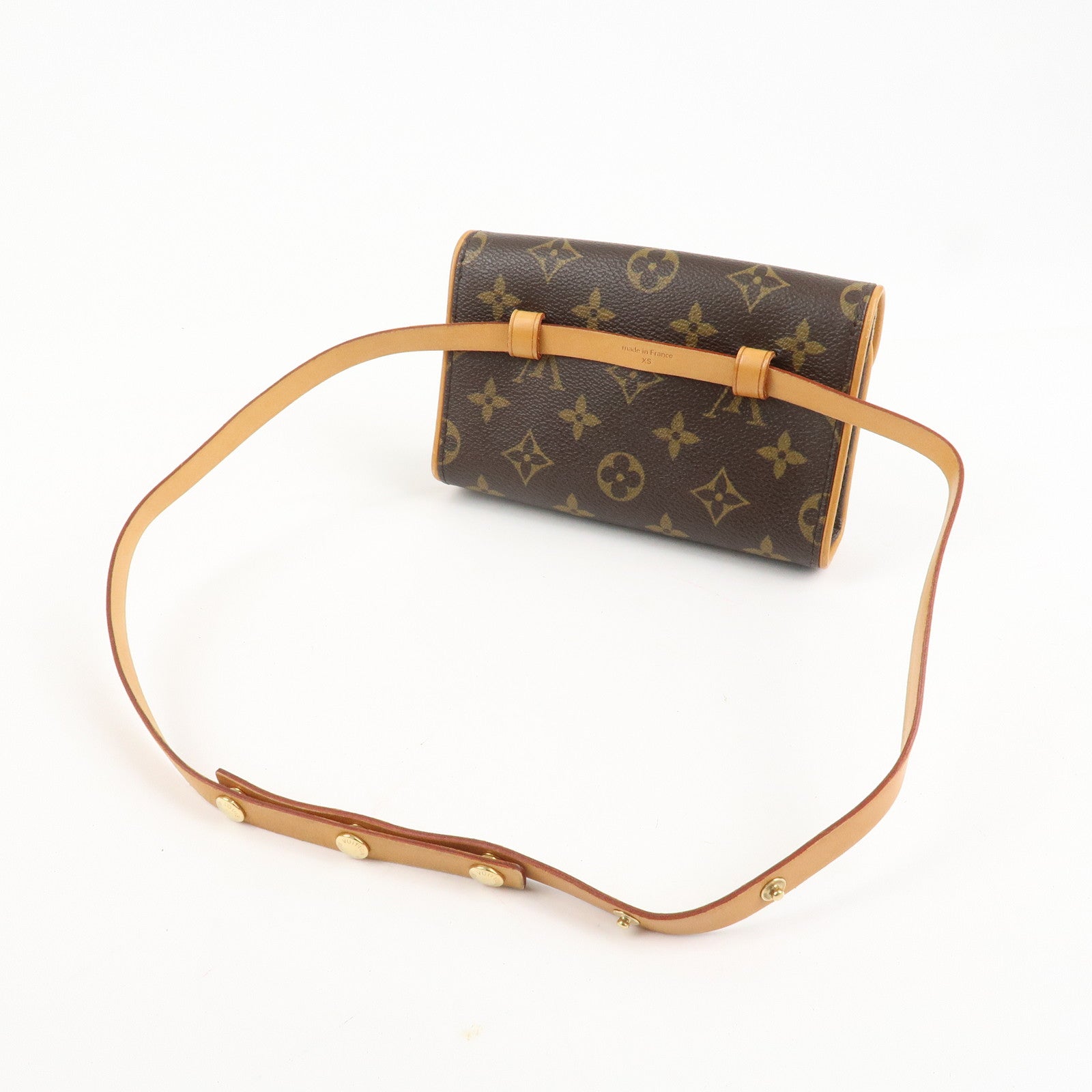 Louis Vuitton Monogram Pochette Florentine Waist Bag Belt XS M51855 Used