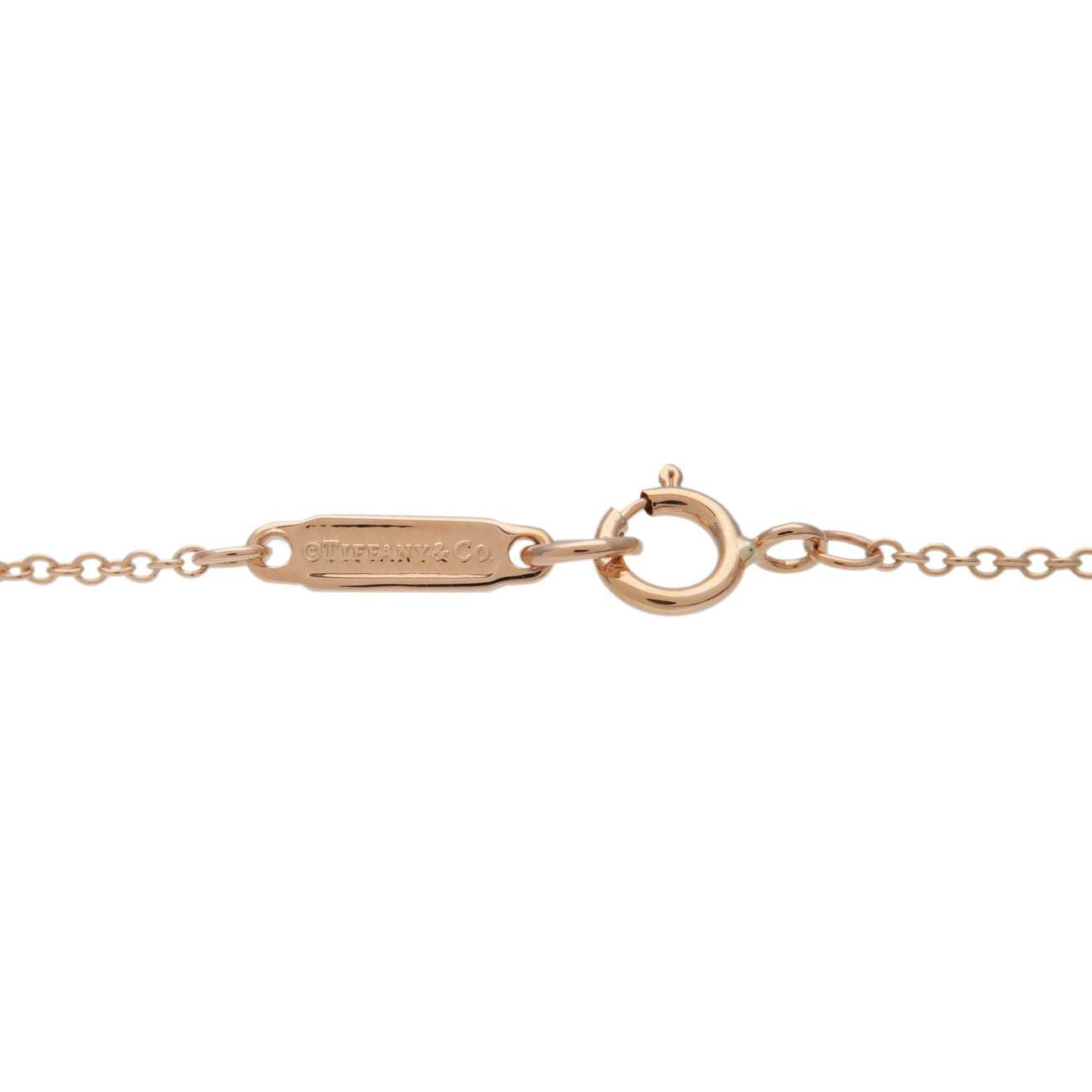 Tiffany & Co 1837 1P Diamond Necklace K18 750PG Rose Gold
