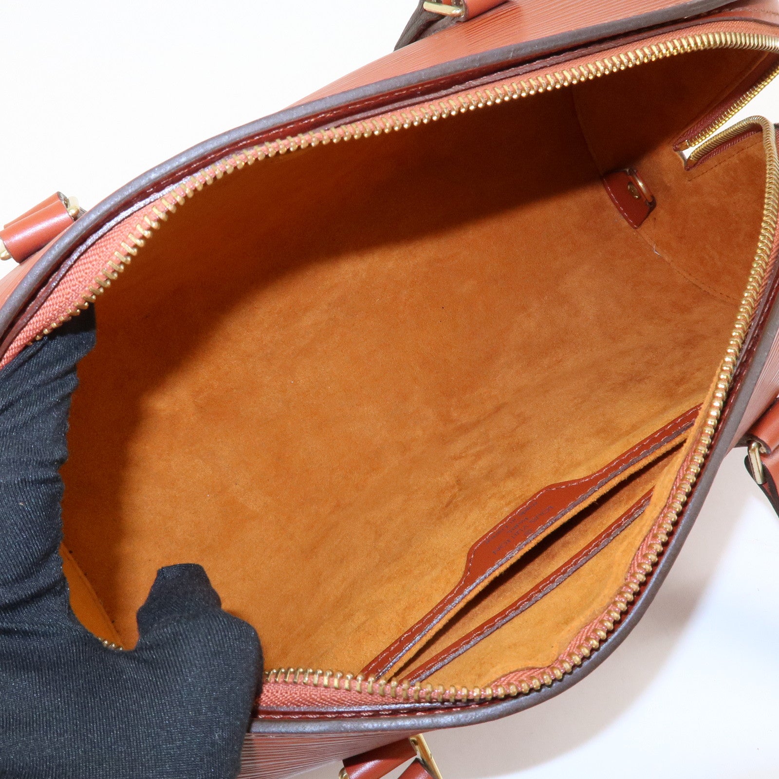 Louis Vuitton Epi Soufflot Shoulder Bag Kenya Brown M52223 Used